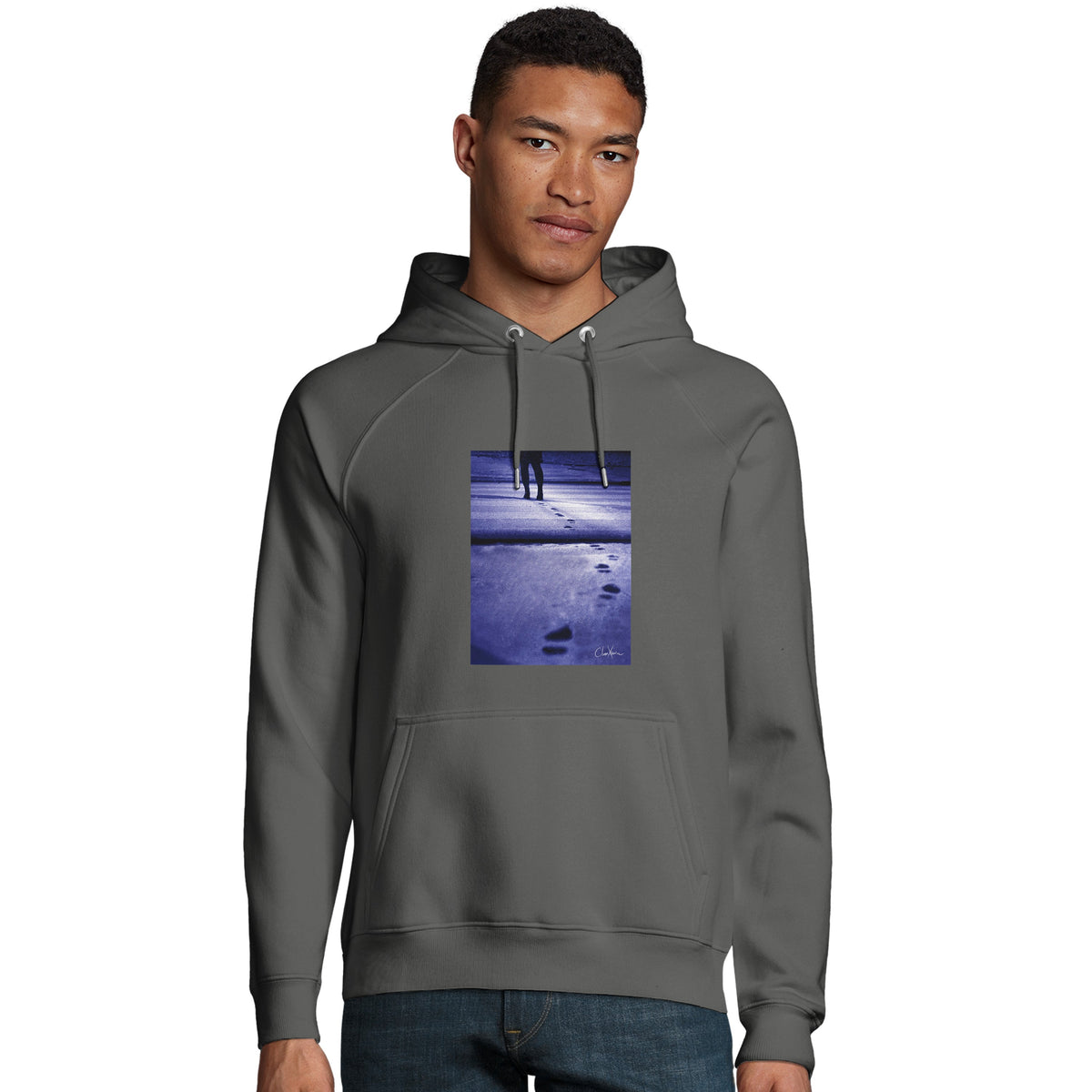 Faith - "The Unwritten Path" Hoodie charcoal melange 3