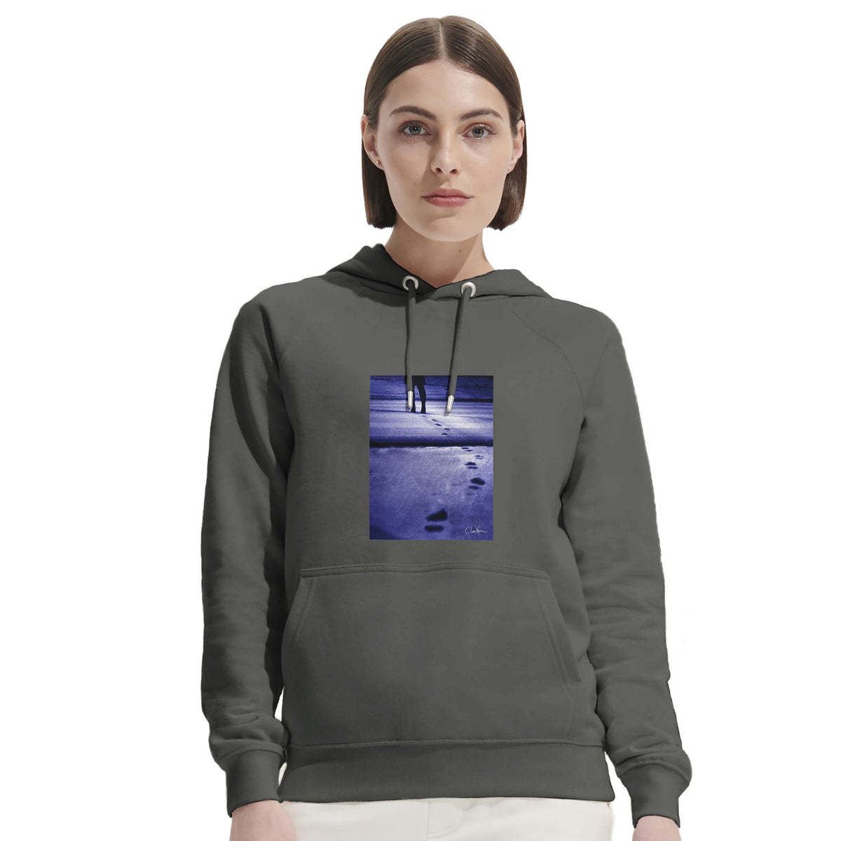 Faith - "The Unwritten Path" Hoodie charcoal melange 5