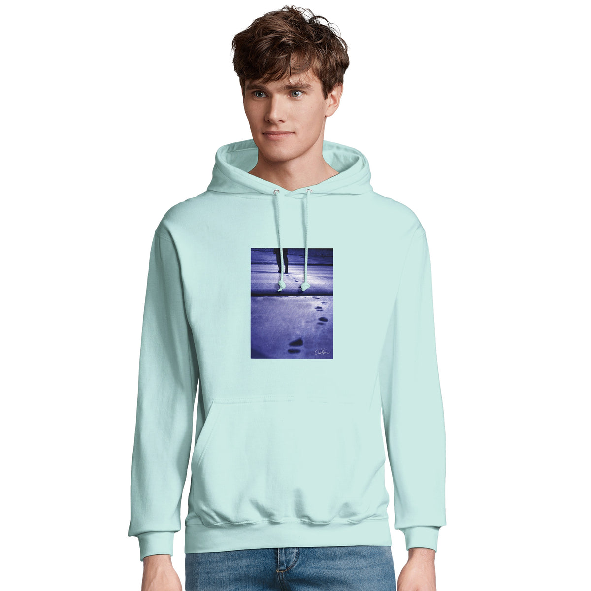 Faith - "The Unwritten Path" Hoodie arctic blue 4