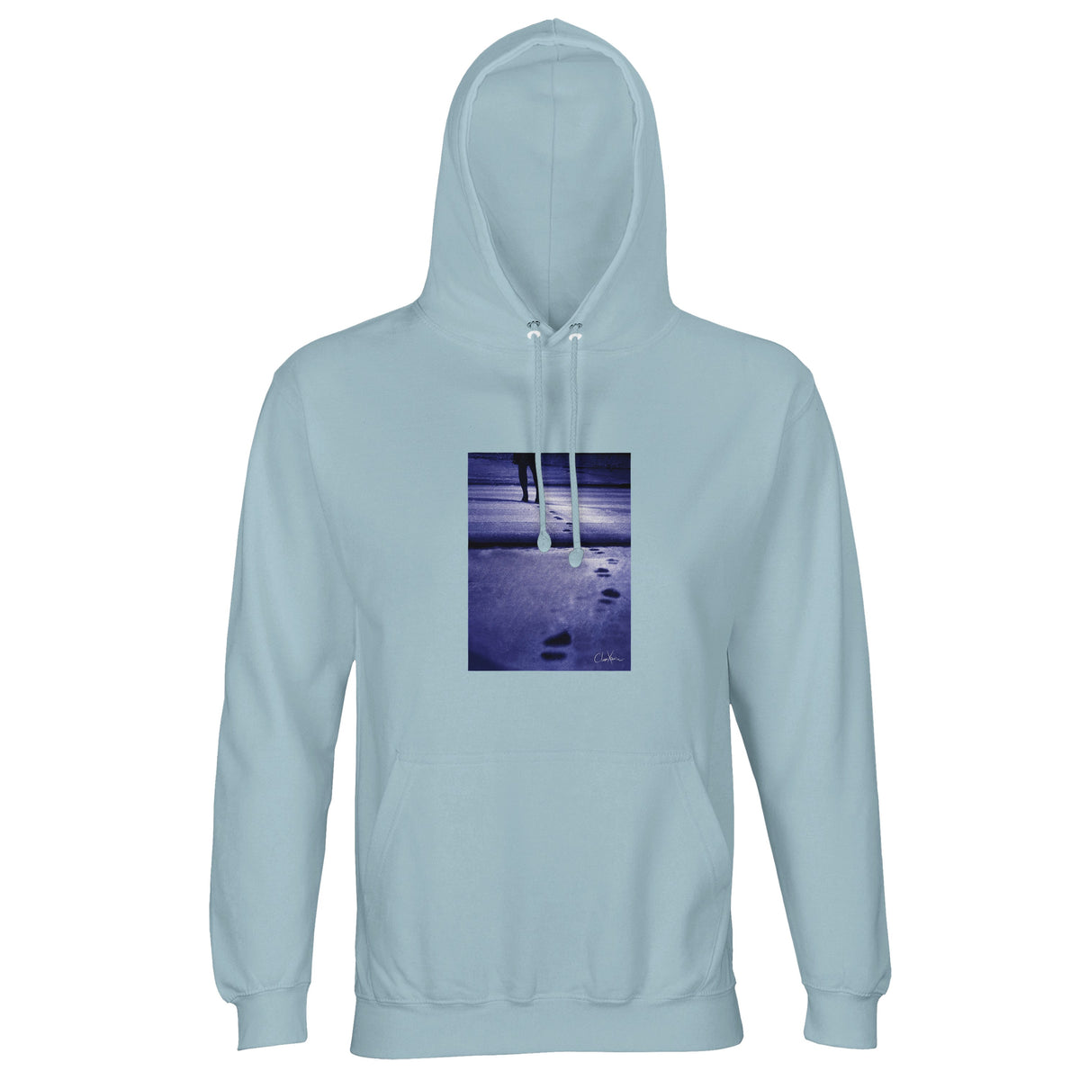 Faith - "The Unwritten Path" Hoodie creamy blue 1