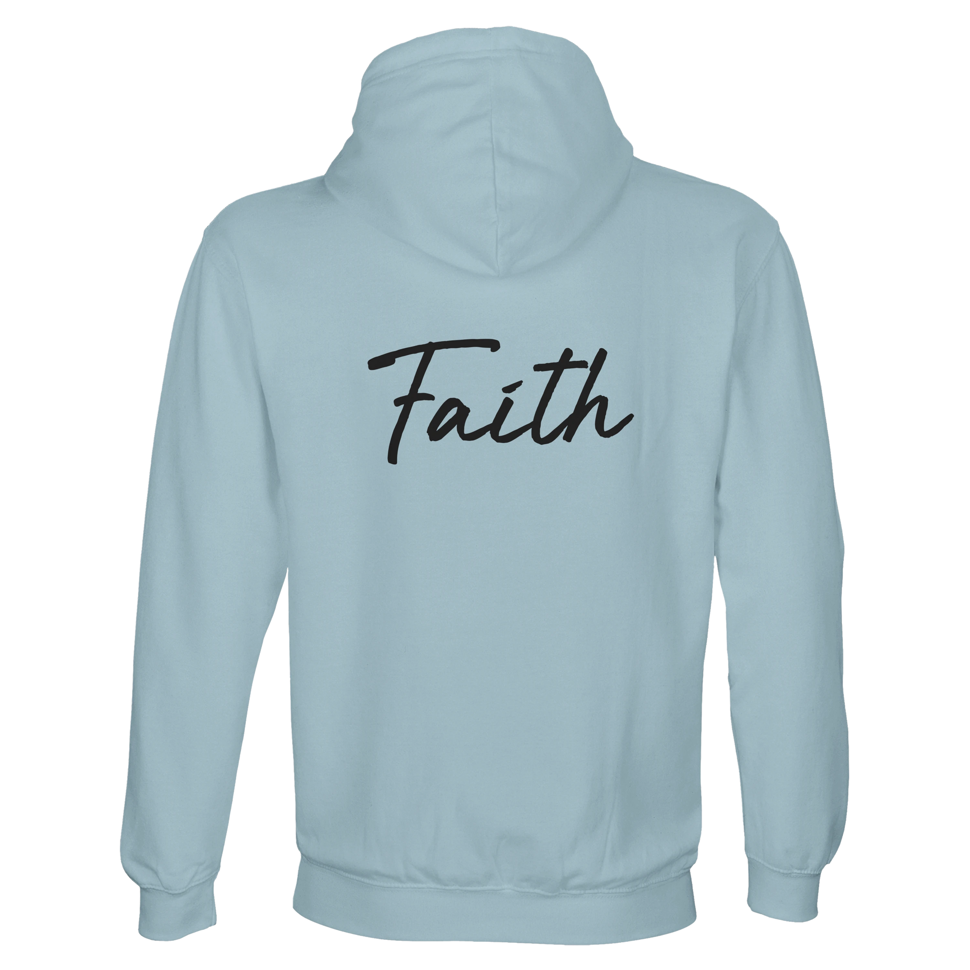 Faith - "The Unwritten Path" Hoodie creamy blue 2