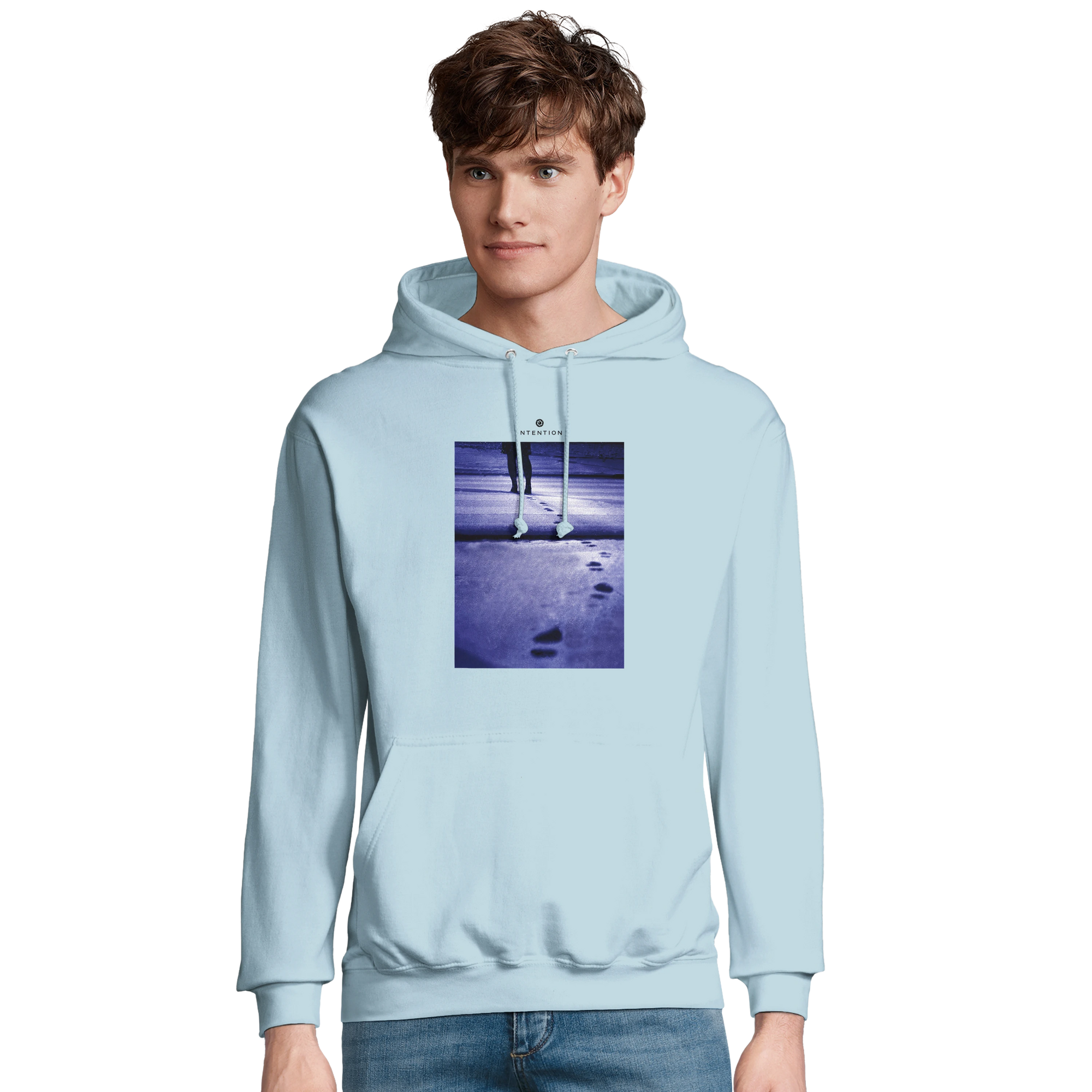Faith - "The Unwritten Path" Hoodie creamy blue 3