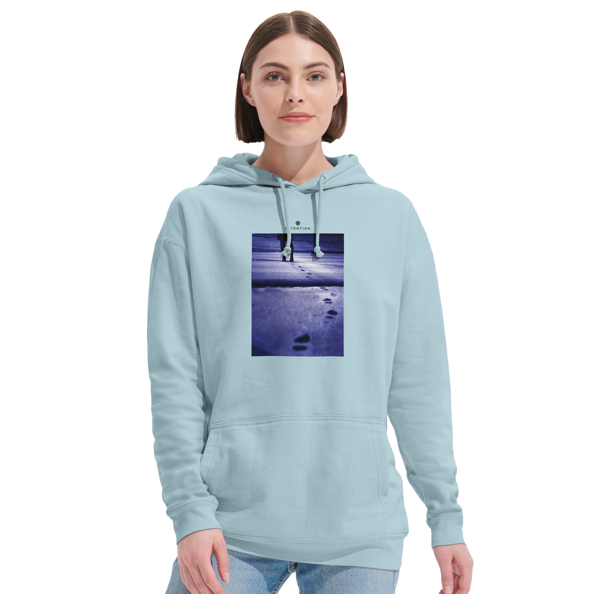 Faith - "The Unwritten Path" Hoodie creamy blue 5