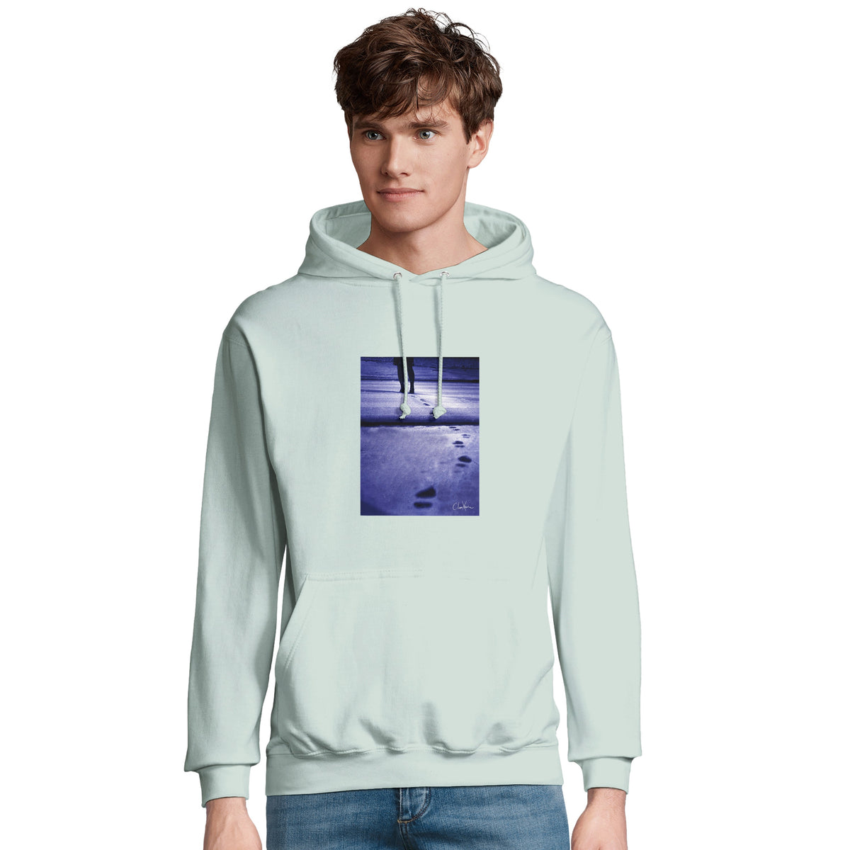 Faith - "The Unwritten Path" Hoodie creamy green 4