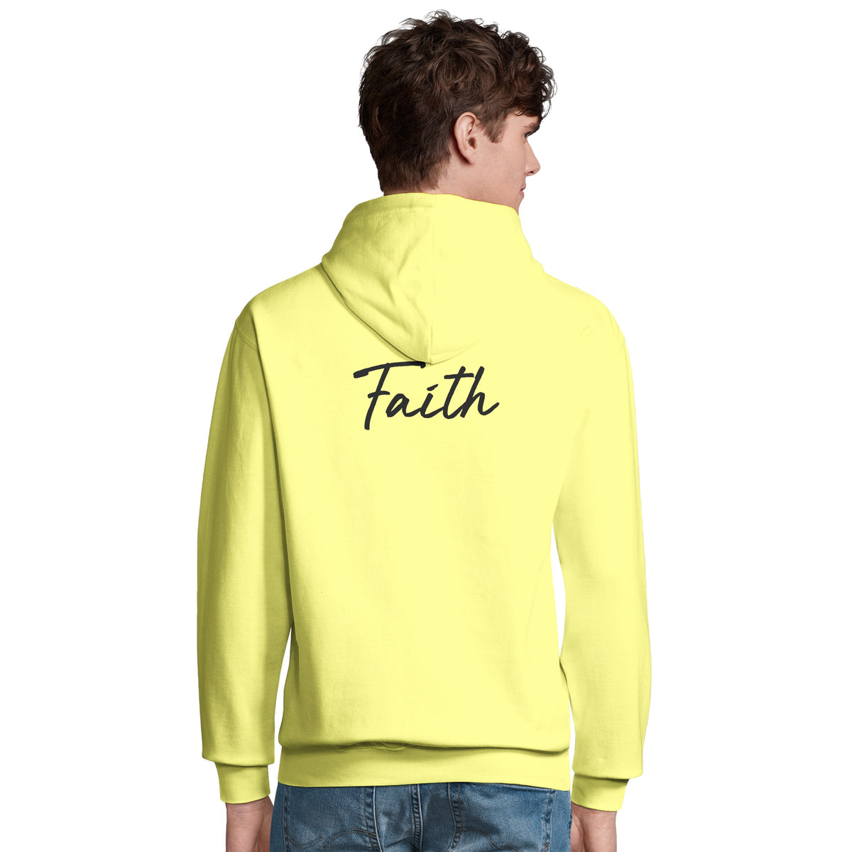Faith - "The Unwritten Path" Hoodie Light Yellow 5