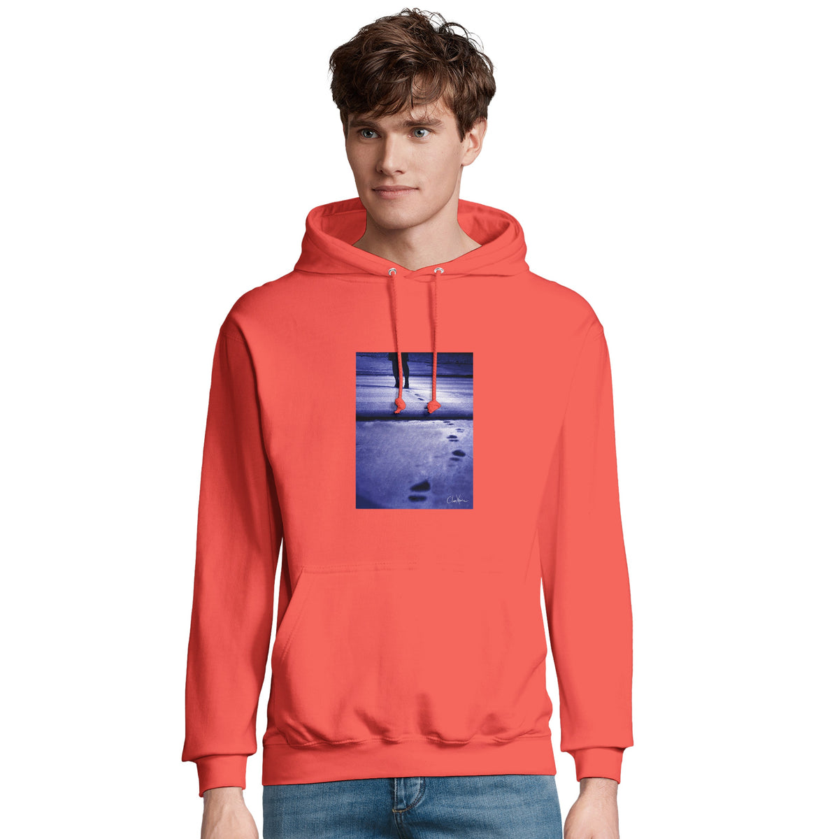 Faith - "The Unwritten Path" Hoodie pop orange 4