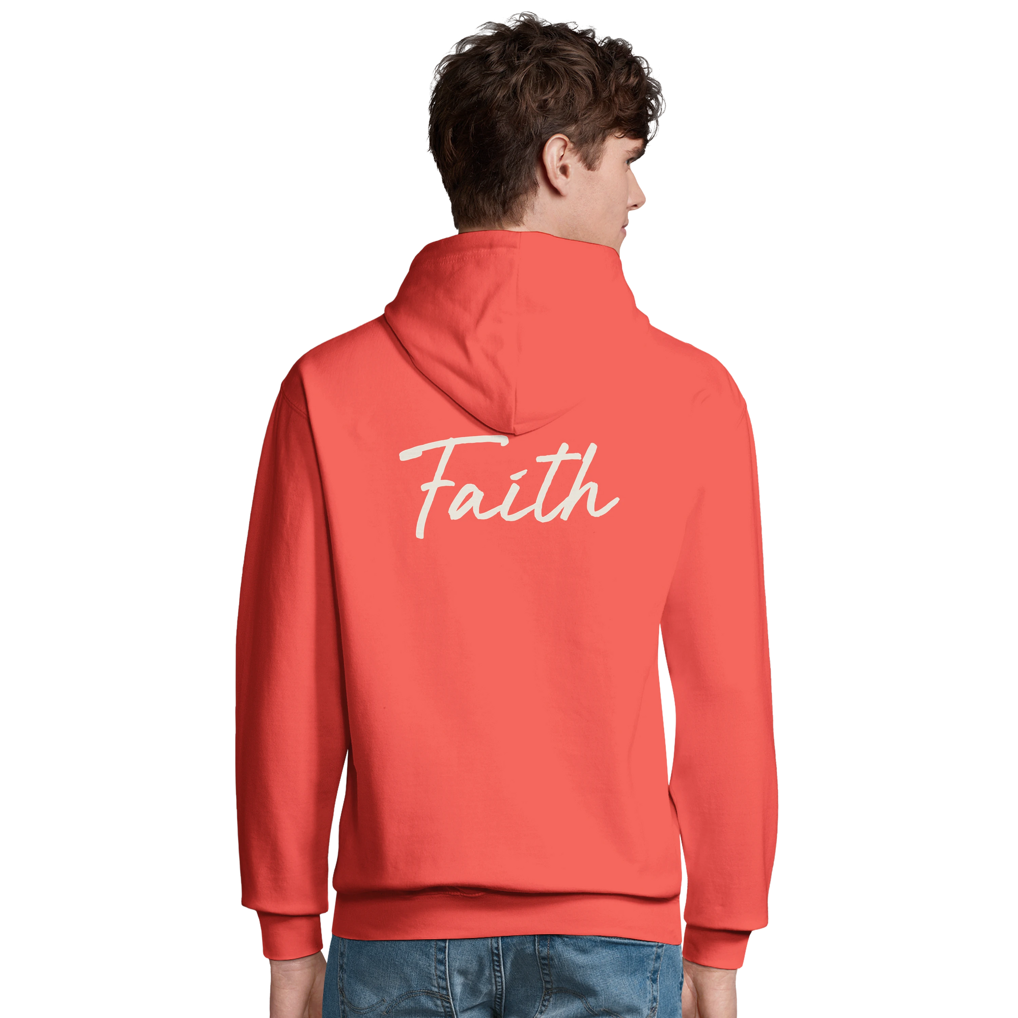 Faith - "The Unwritten Path" Hoodie pop orange 4
