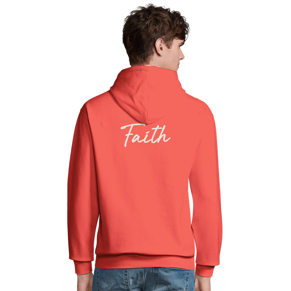 Faith - "The Unwritten Path" Hoodie pop orange 5