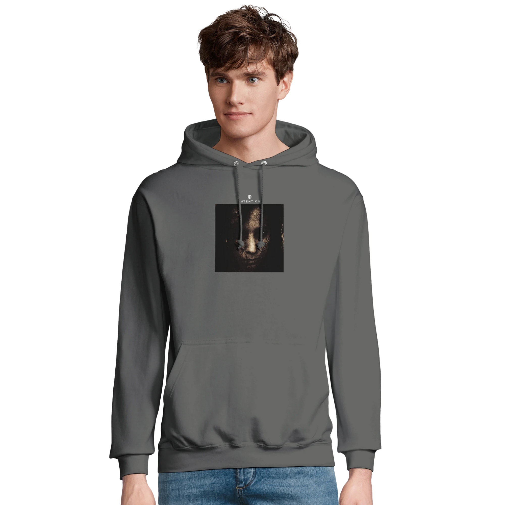 Fearless  Hoodie  "Face It"charcoal melange 52