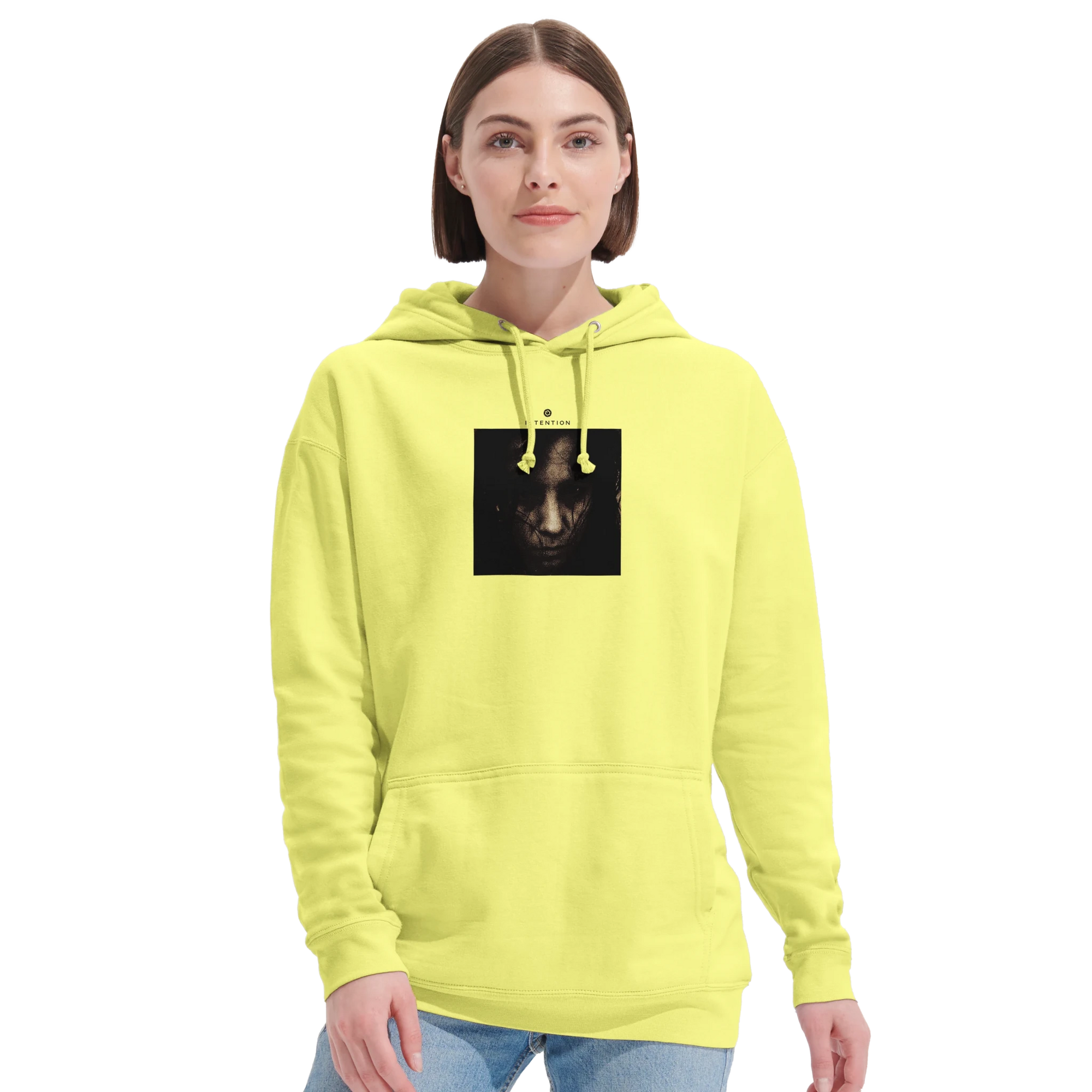 Fearless  Hoodie  "Face It"Light Yellow 43