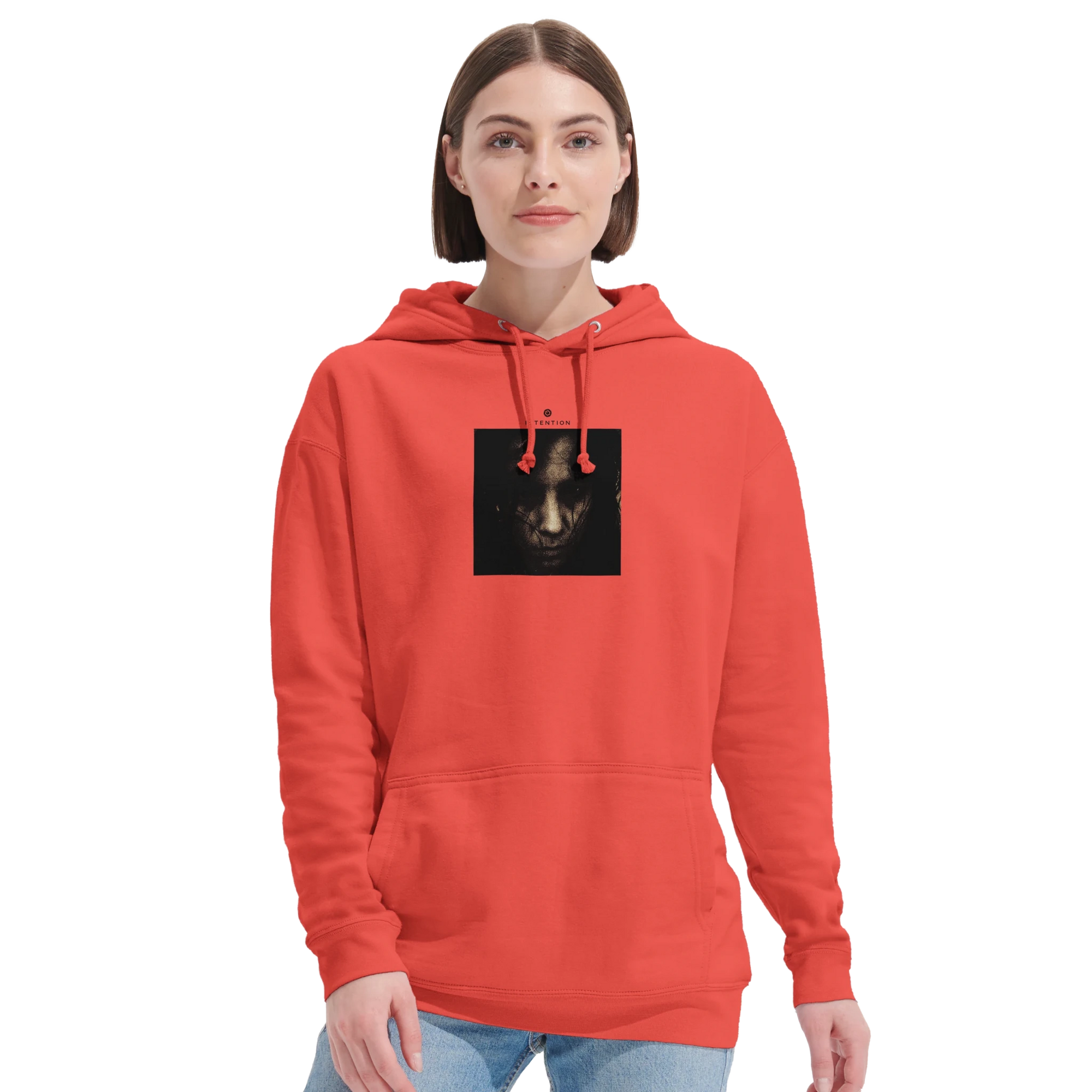 Fearless  Hoodie  "Face It"pop orange 38