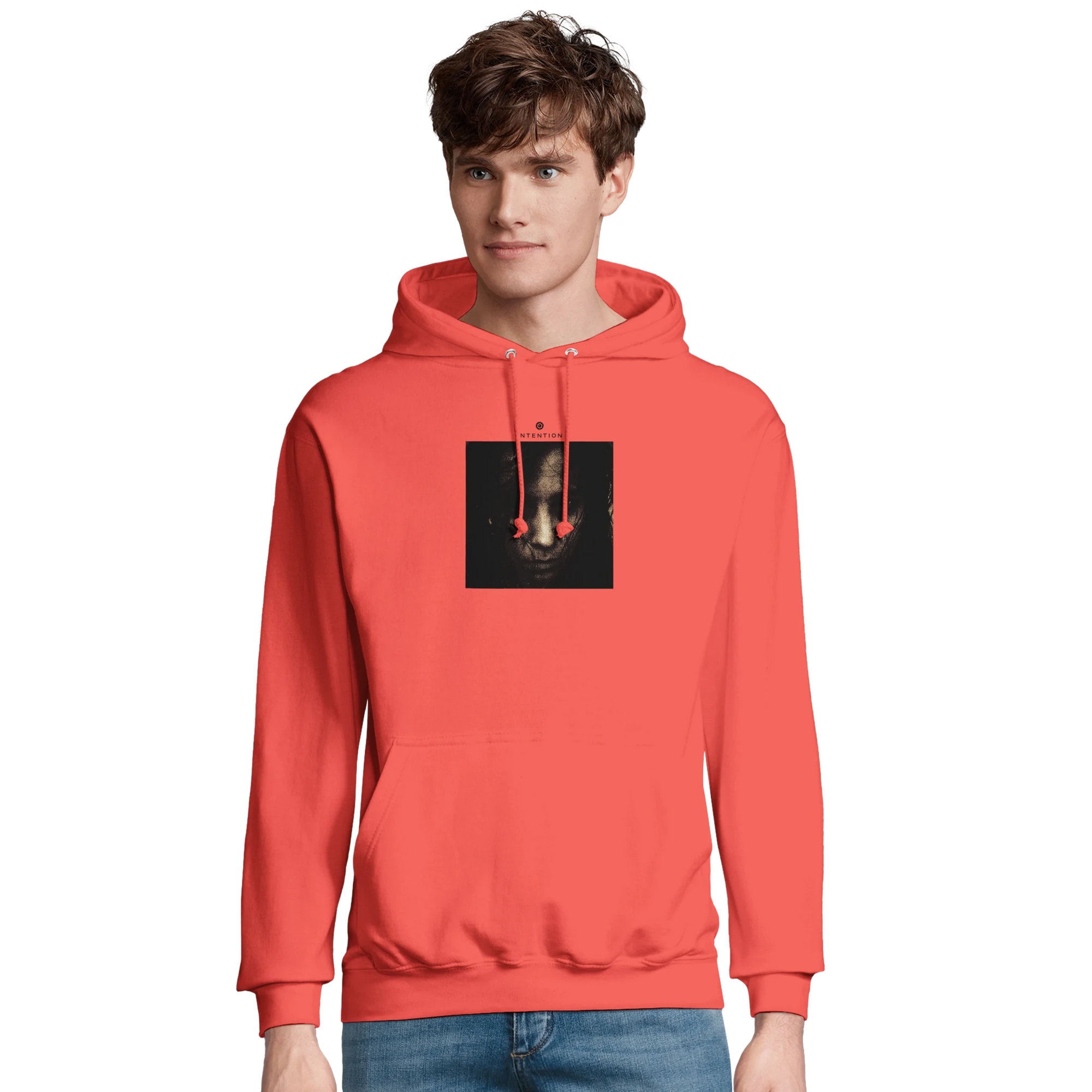 Fearless  Hoodie  "Face It"pop orange 36