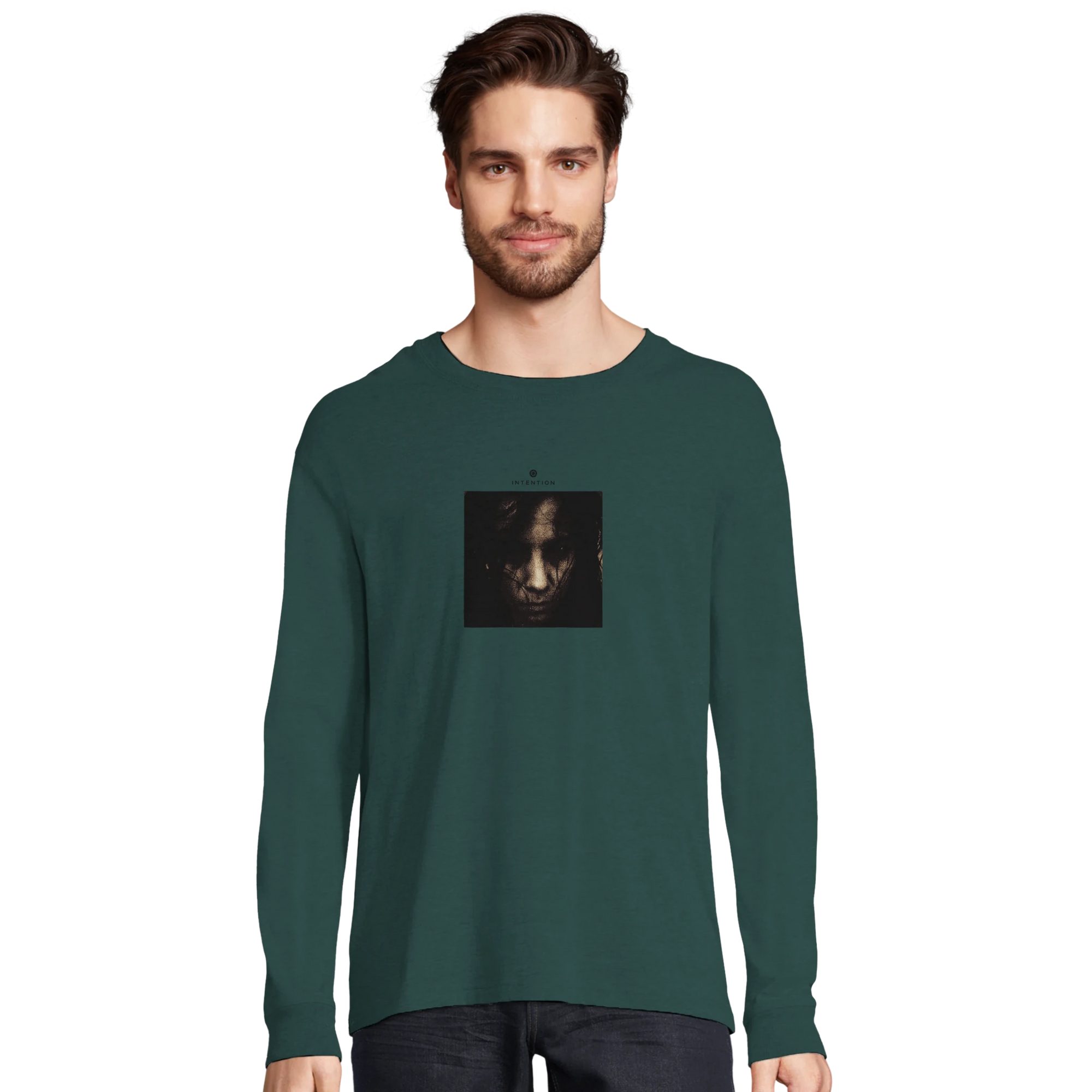 Fearless - "Face It" Long sleeve green empire XS 10