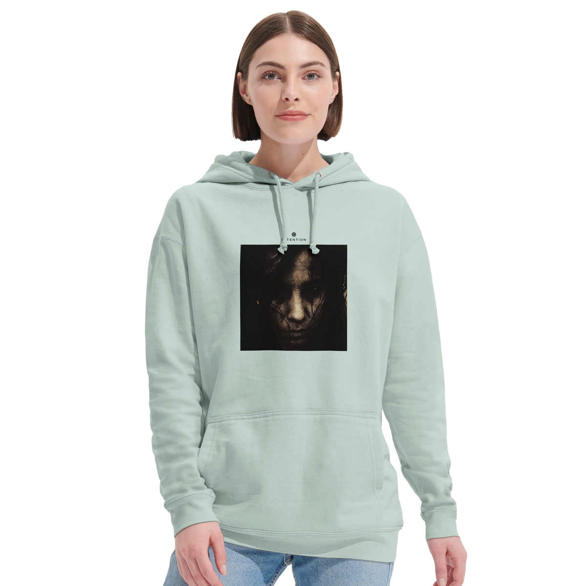 Fearless - "Face It" Hoodie creamy green 5