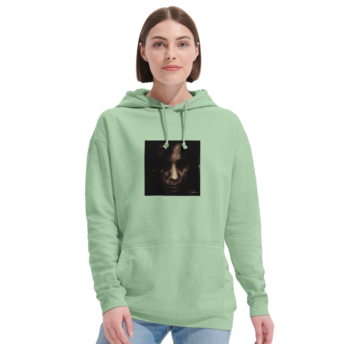 Fearless - "Face It" Hoodie frozen green 6