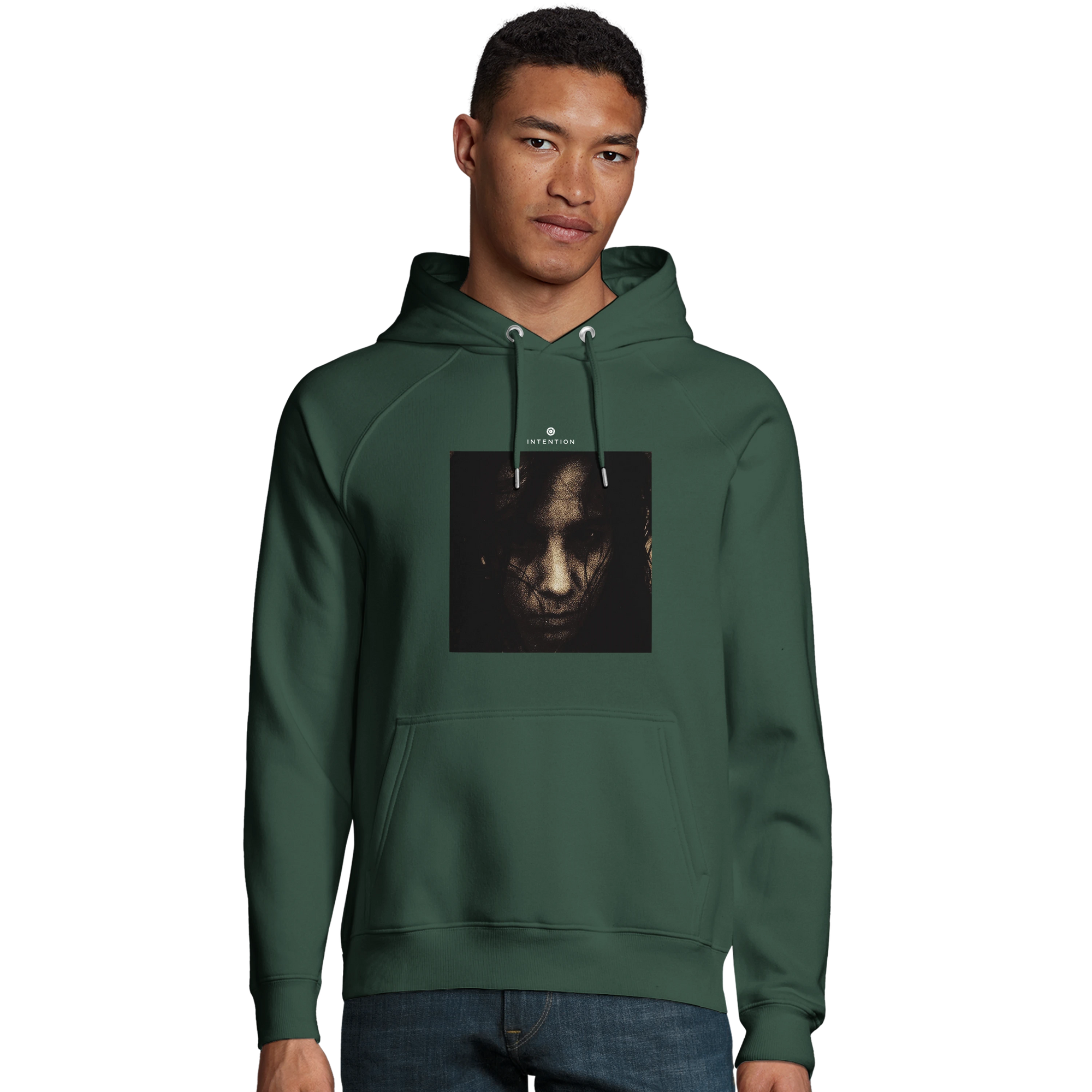 Fearless - "Face It" Hoodie Bottle Green XS 3
