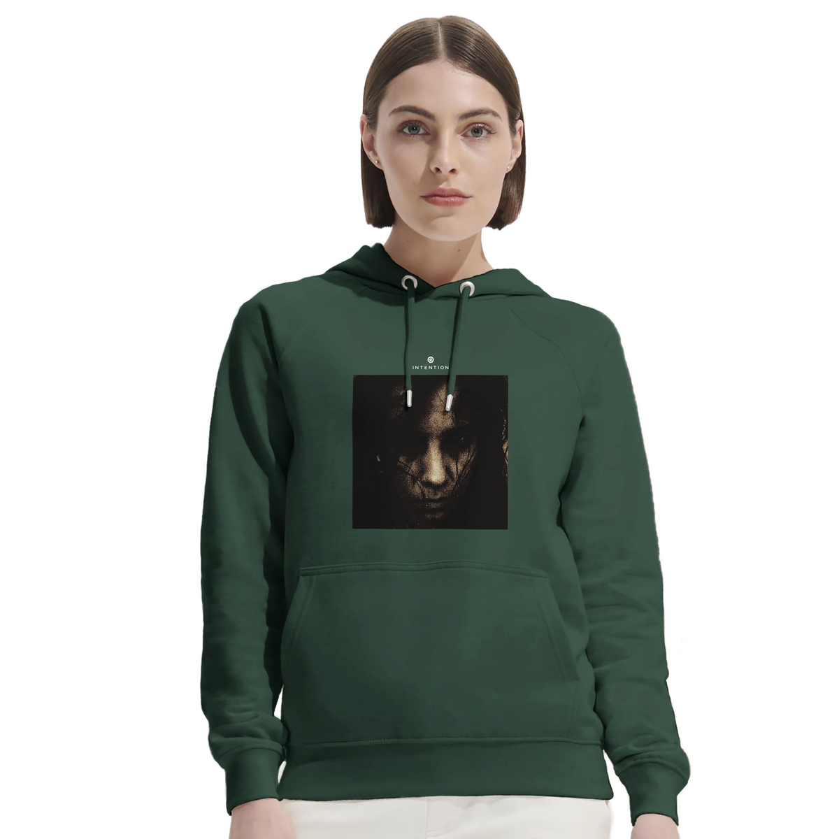 Fearless - "Face It" Hoodie Bottle Green 5