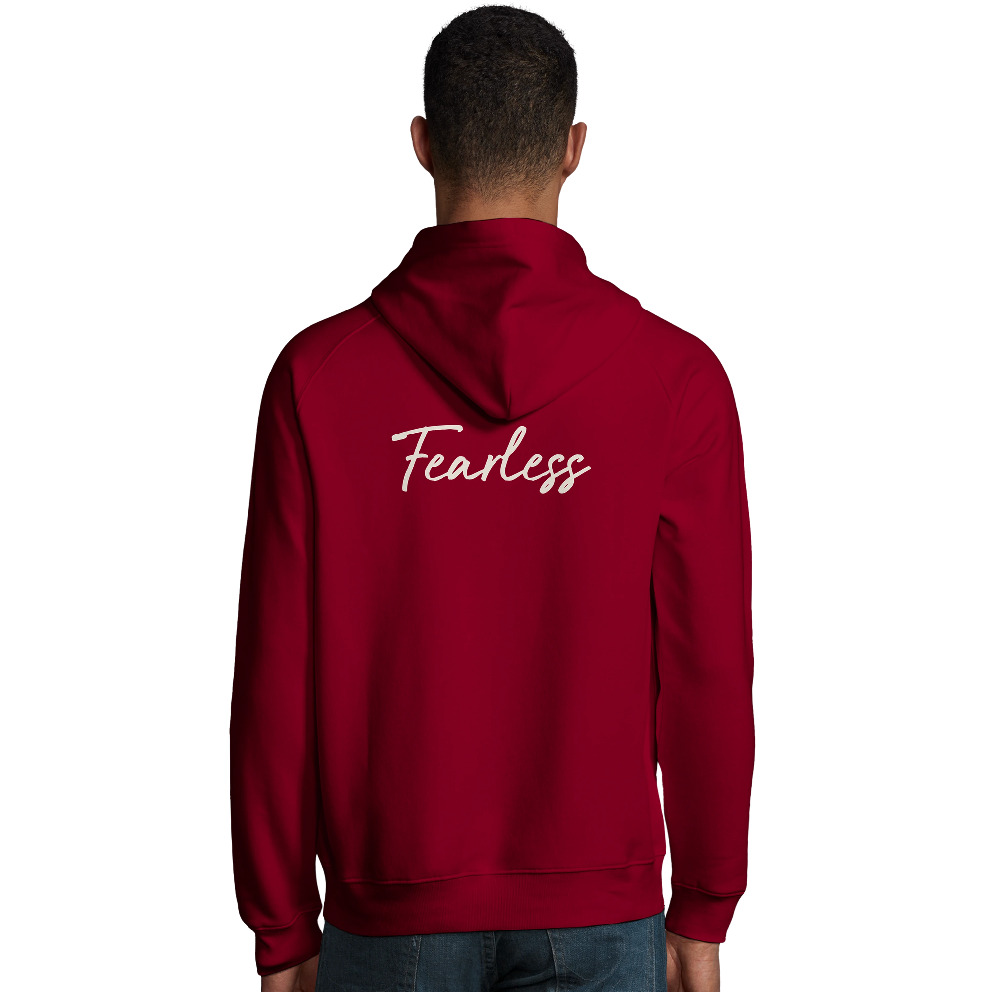 Fearless - "Face It" Hoodie Burgundy XS 4