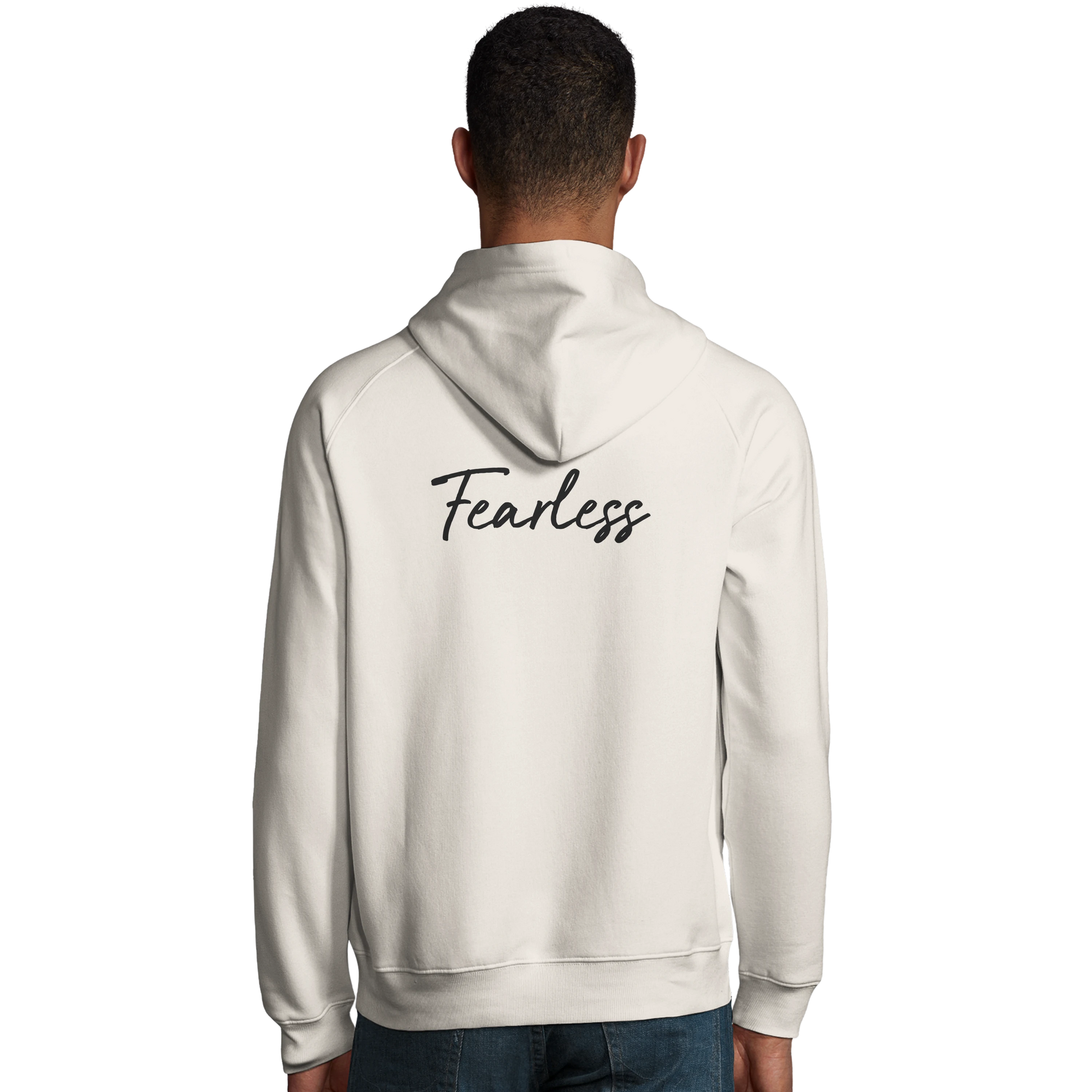Fearless - "Face It" Hoodie Off White XS 5