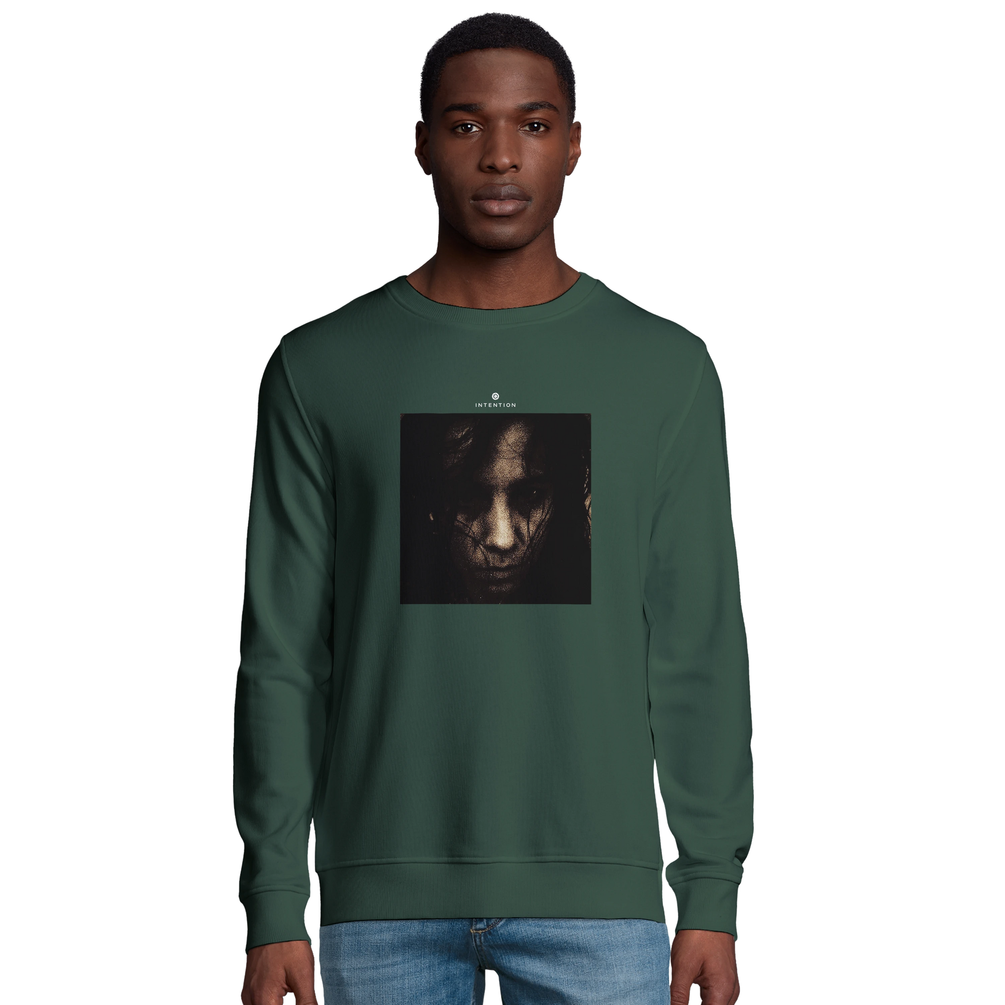 Fearless - "Face It" Sweatshirt Bottle Green 3
