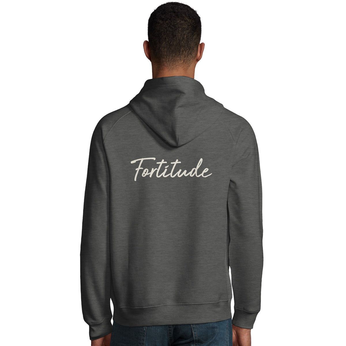 Fortitude - "Everyday Hero" Hoodie Grey Melange 4