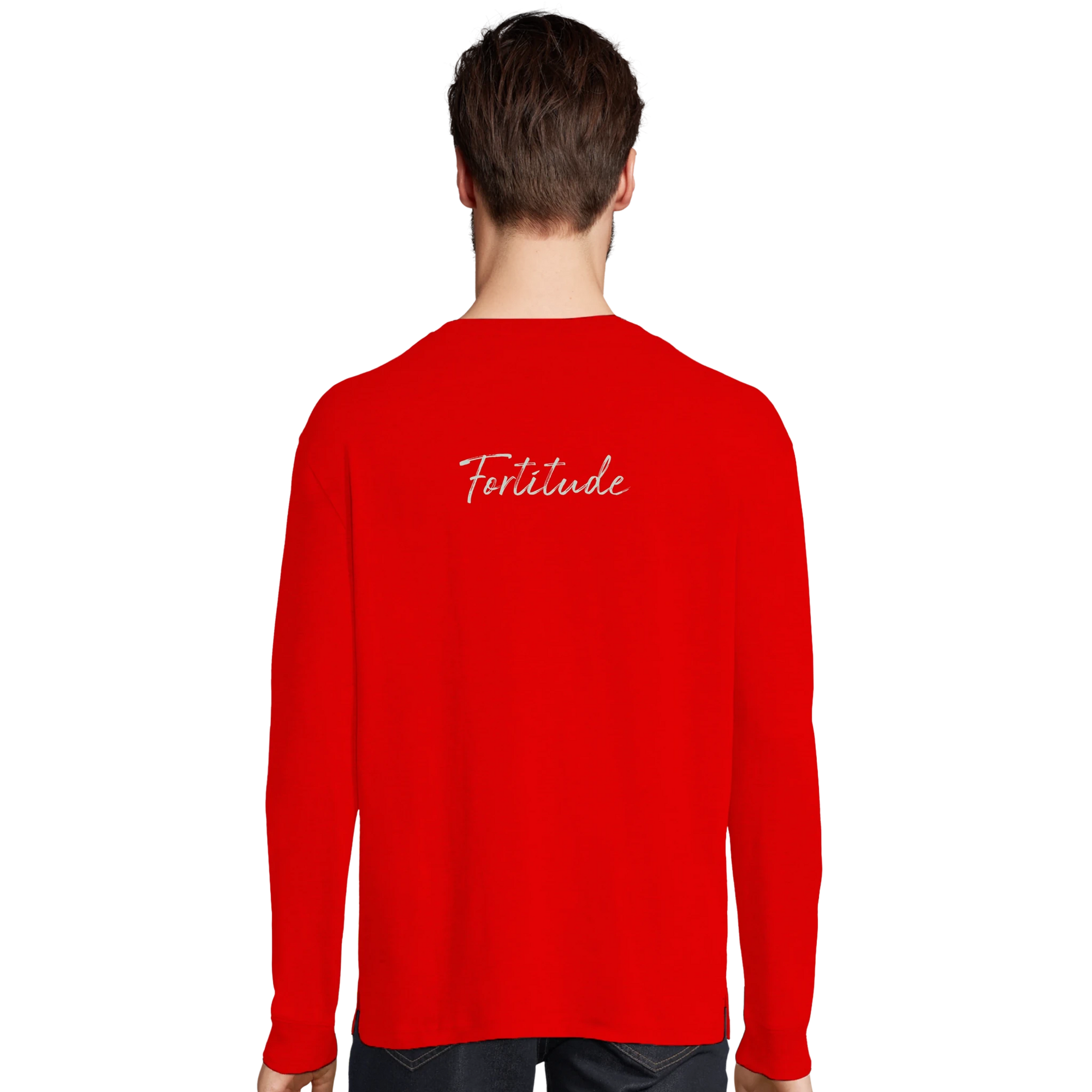 Fortitude - "Everyday Hero" Long sleeve Bright Red 4
