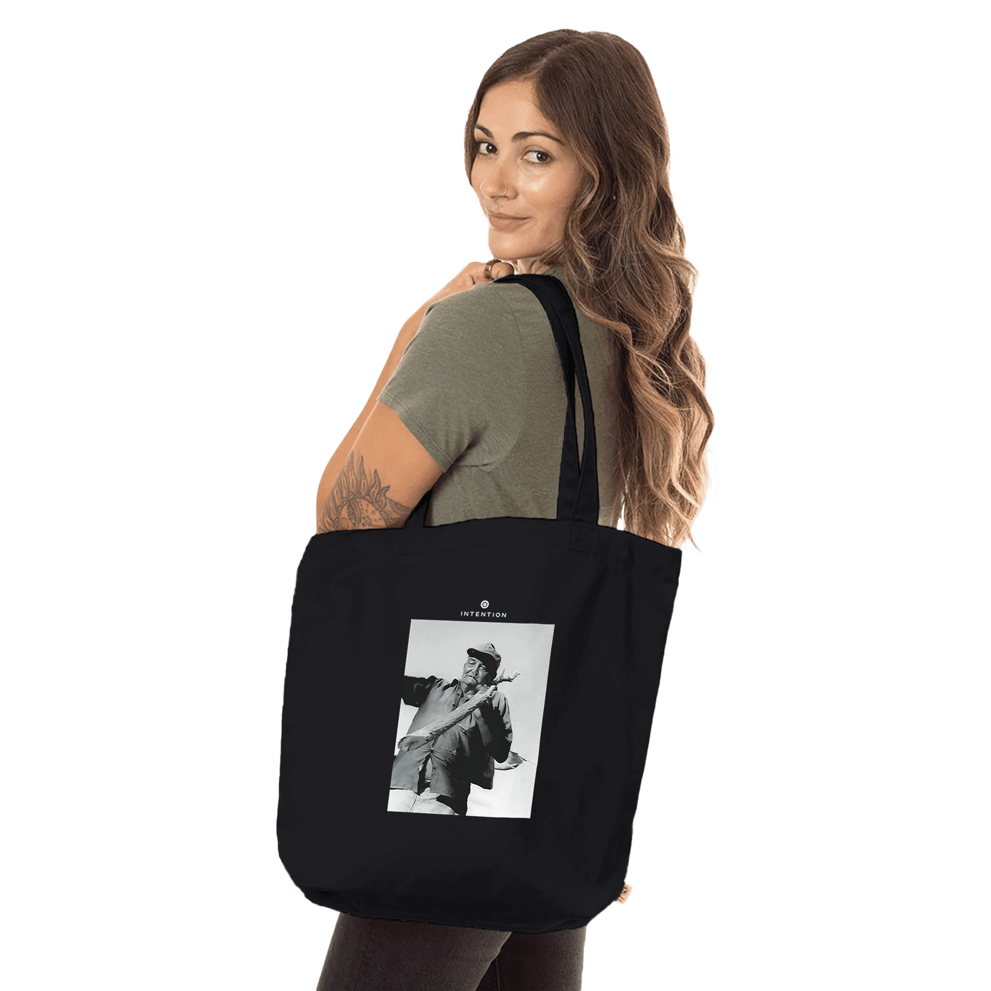 Fortitude - "Everyday Hero" Tote Bag Black 4