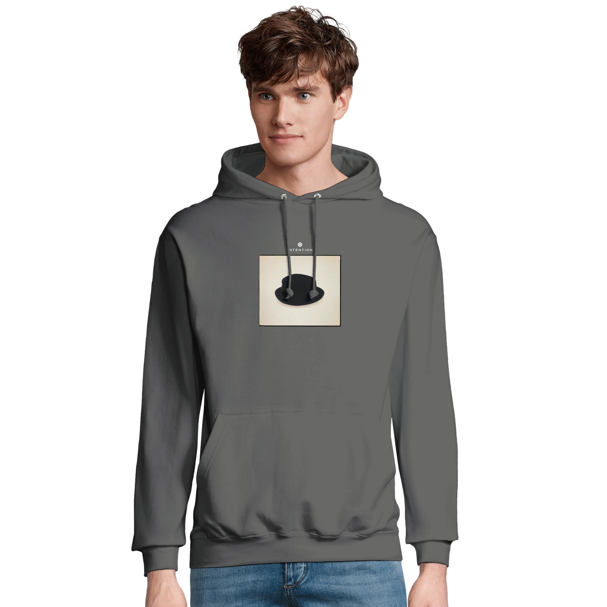 Freedom - "Hat On" Hoodie charcoal melange XS 26