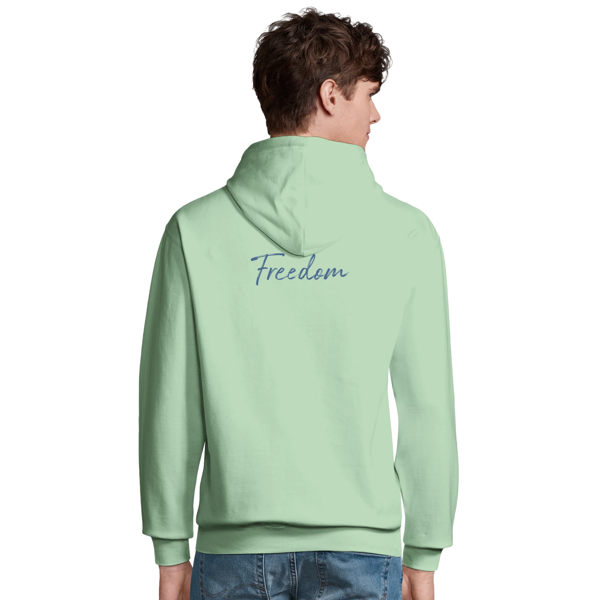 Freedom - "Hat On" Hoodie frozen green XS 47