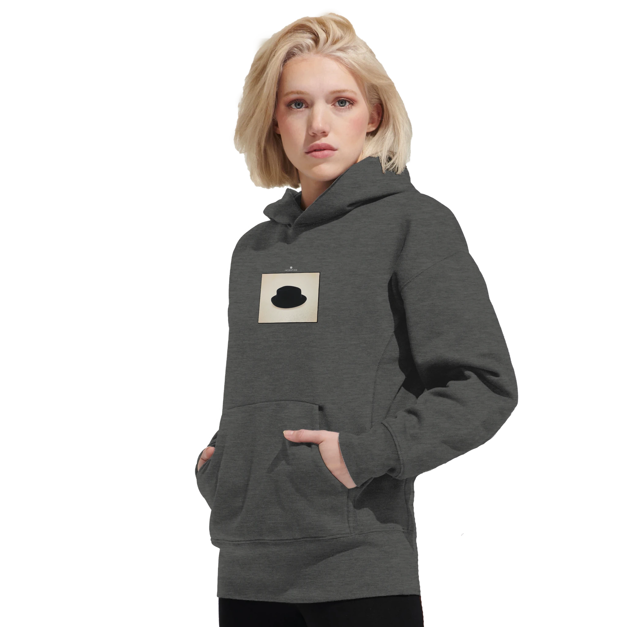 Freedom - "Hat On" Hoodie Grey Melange XS 13