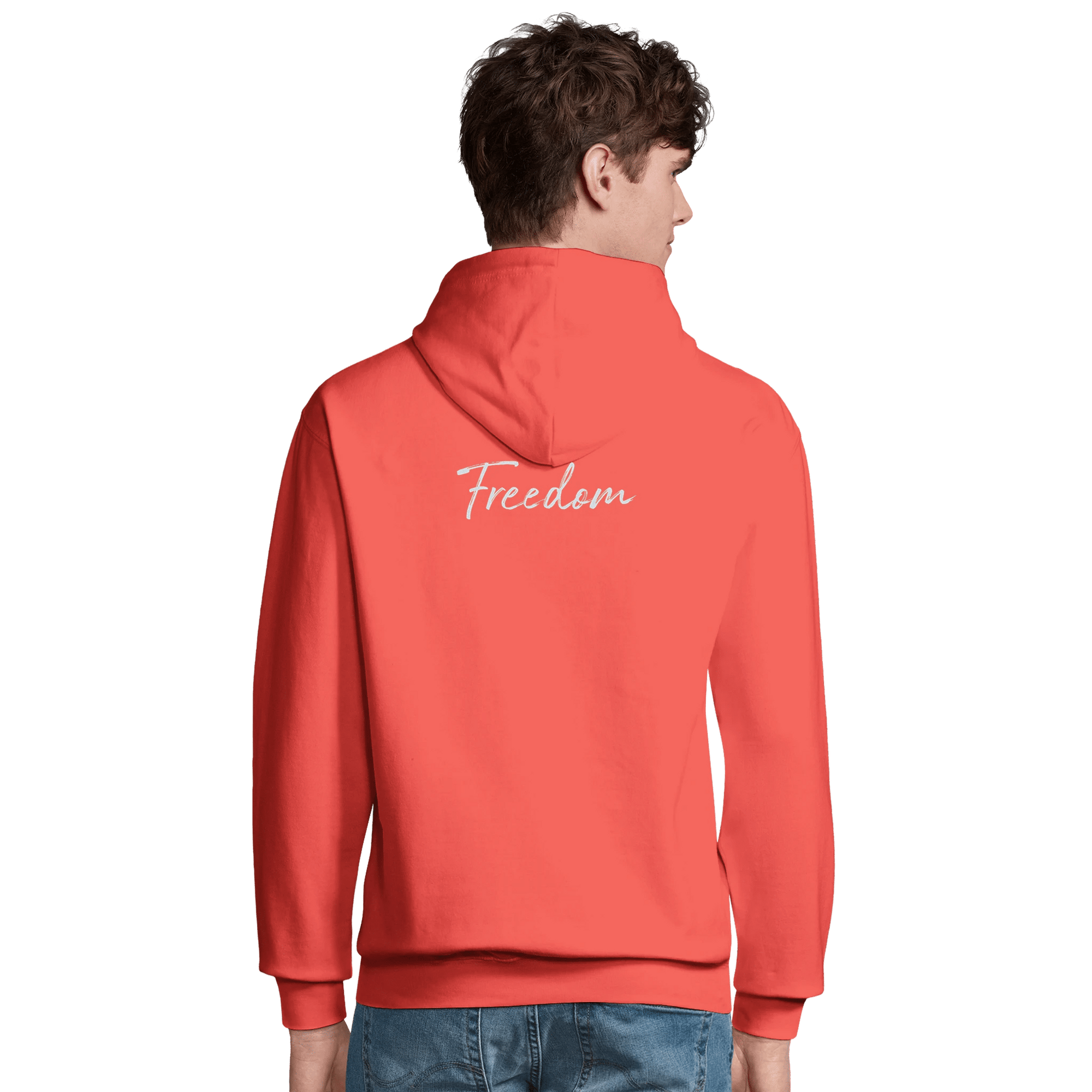 Freedom - "Hat On" Hoodie pop orange XS 7