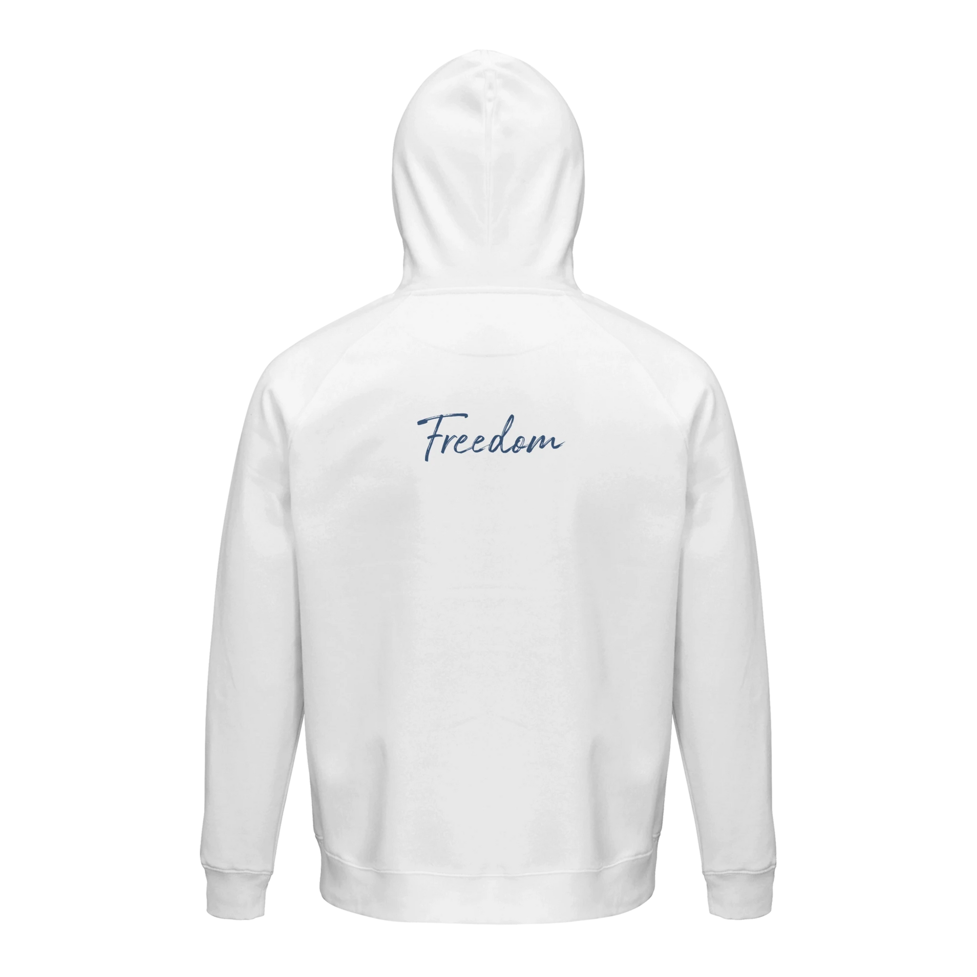Freedom - "Hat On" Hoodie White XS 15