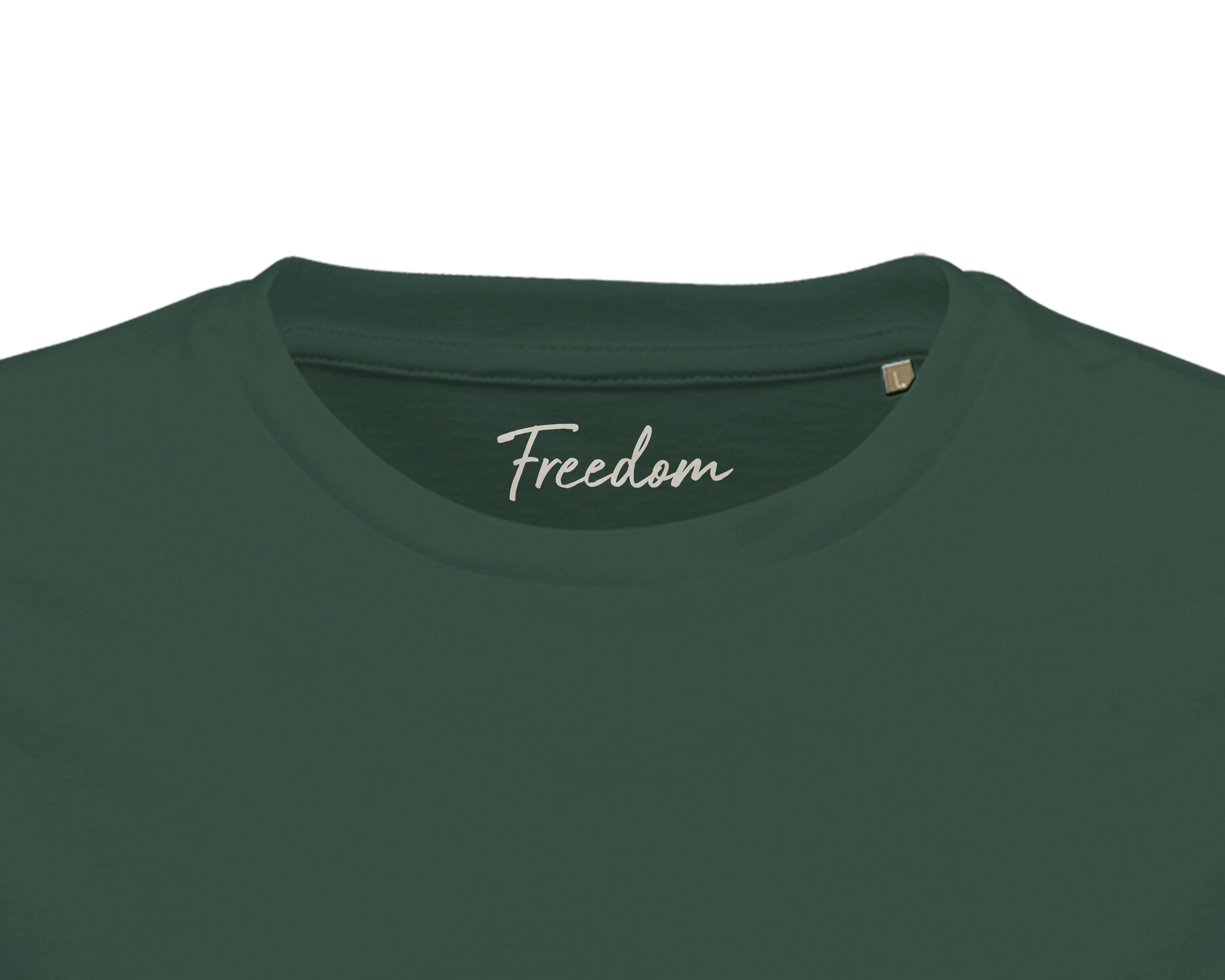 Freedom - "Hat On" T-shirt Bottle Green XS 2