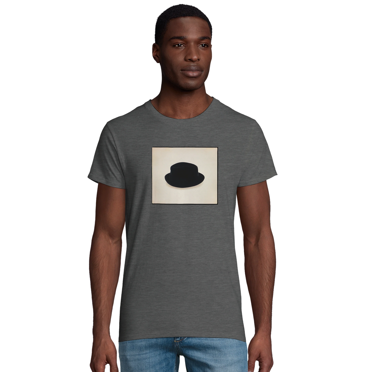 Freedom - "Hat On" T-shirt Grey Melange 4