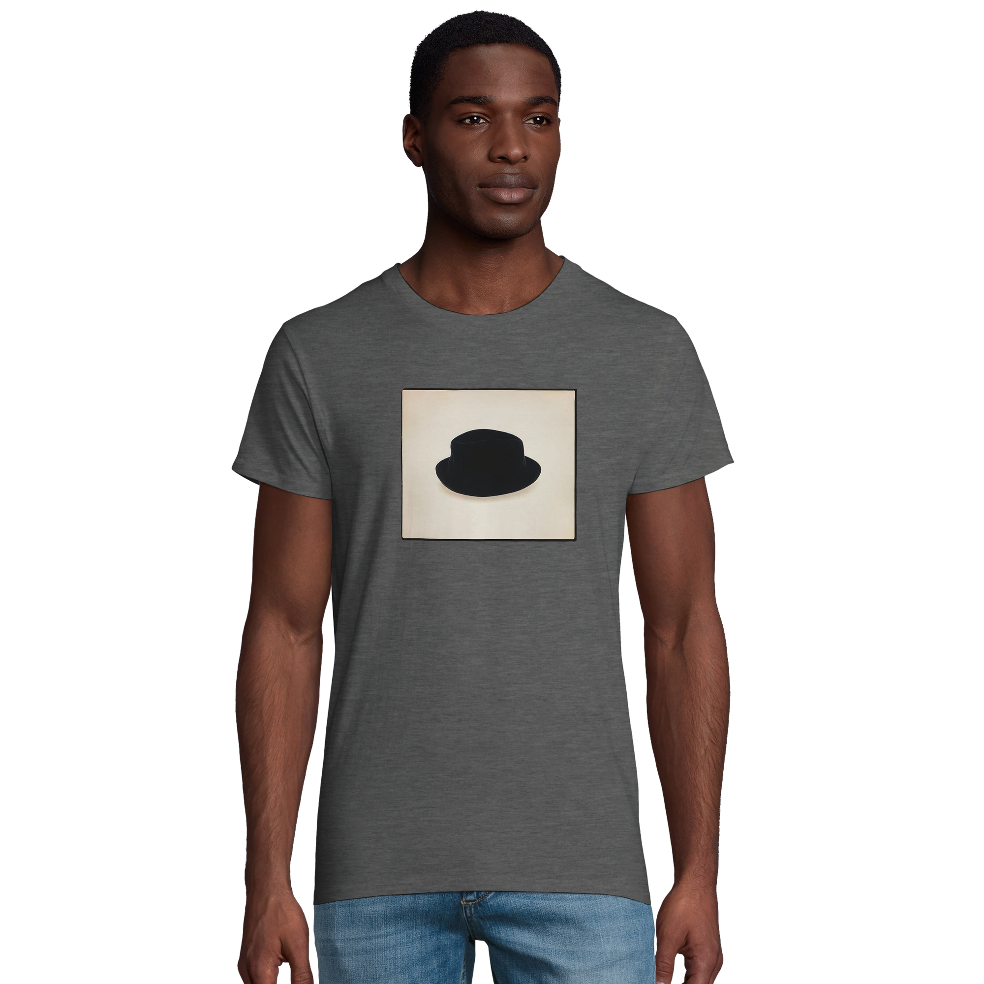 Freedom - "Hat On" T-shirt Grey Melange XS 4