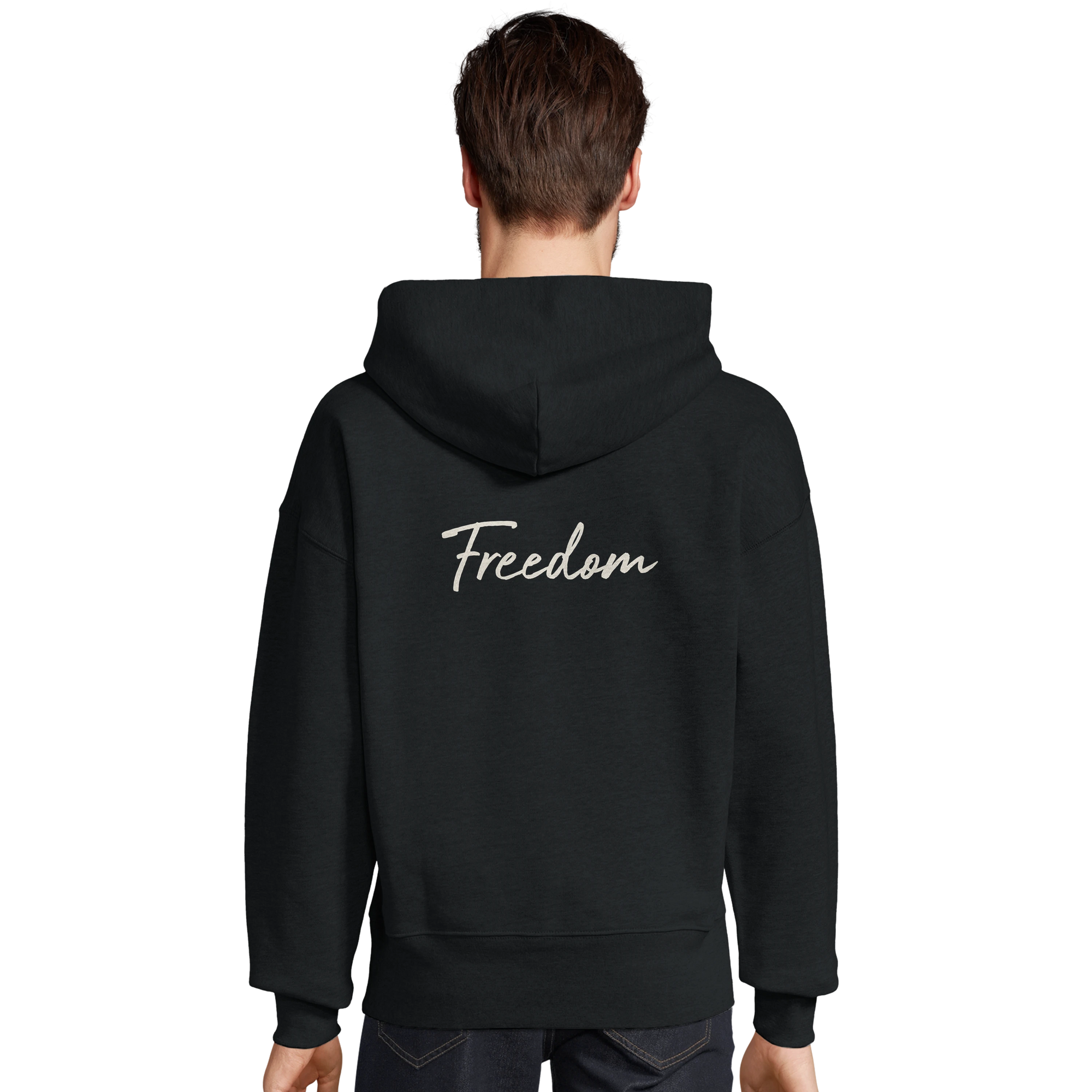 Freedom - "Hat On" Hoodie Black XS 4