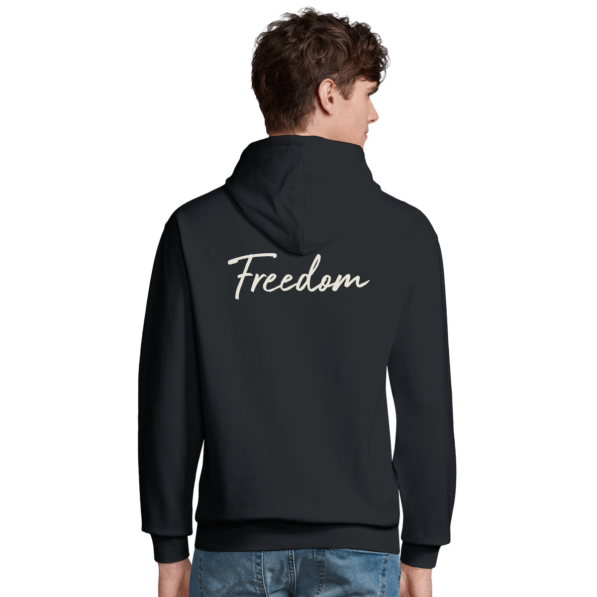 Freedom - "Hat On" Hoodie Black 5