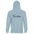 Freedom - "Hat On" Hoodie creamy blue 3