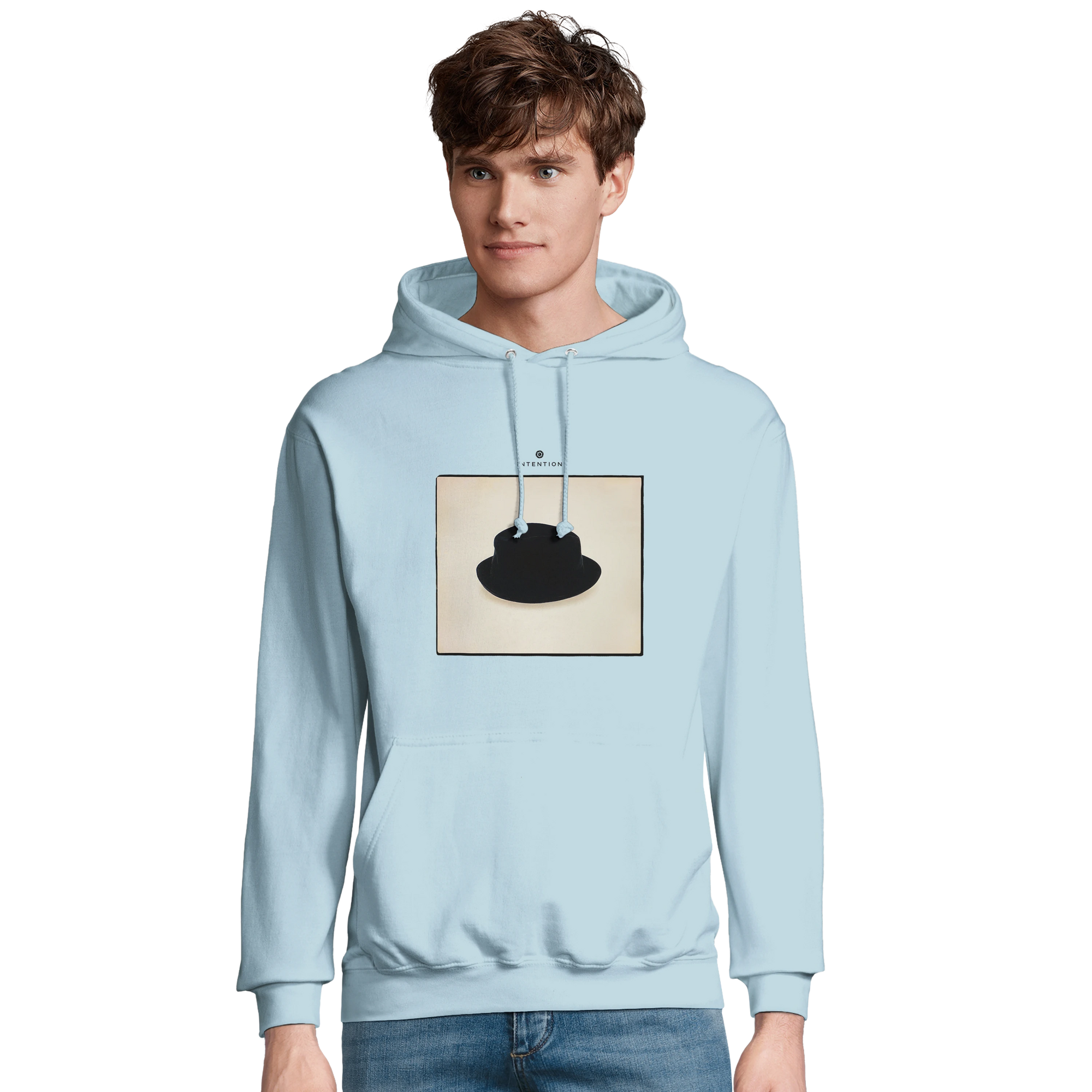 Freedom - "Hat On" Hoodie creamy blue 3