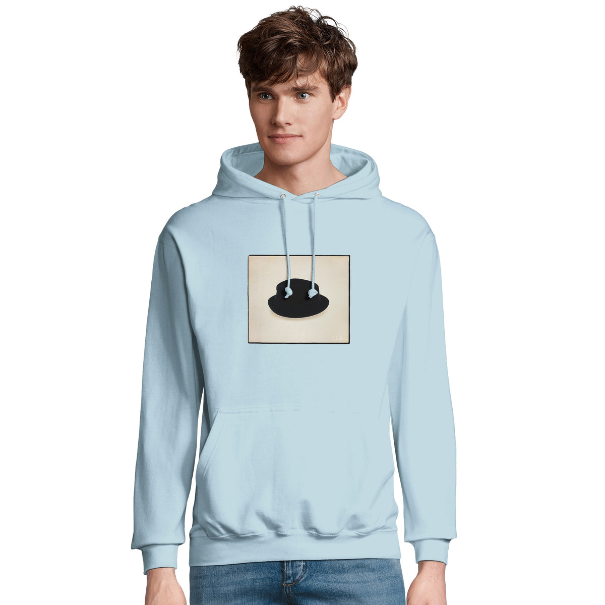 Freedom - "Hat On" Hoodie creamy blue 4