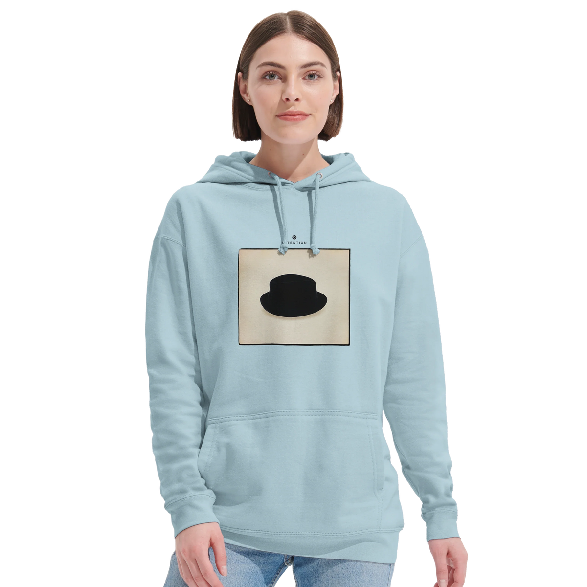 Freedom - "Hat On" Hoodie creamy blue 5