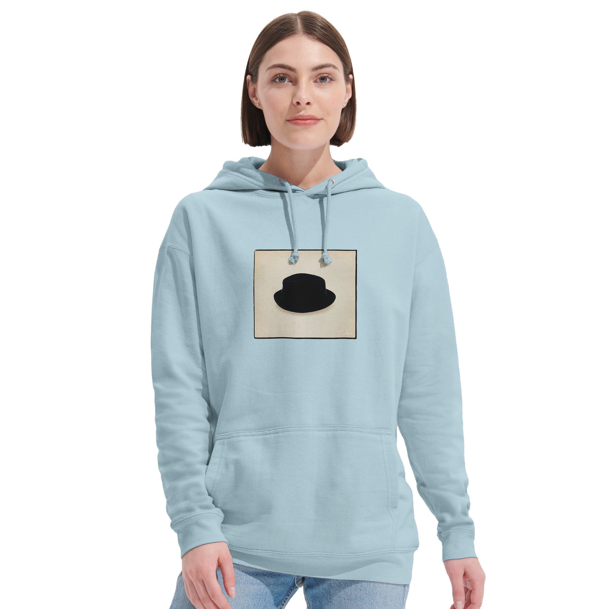 Freedom - "Hat On" Hoodie creamy blue 6