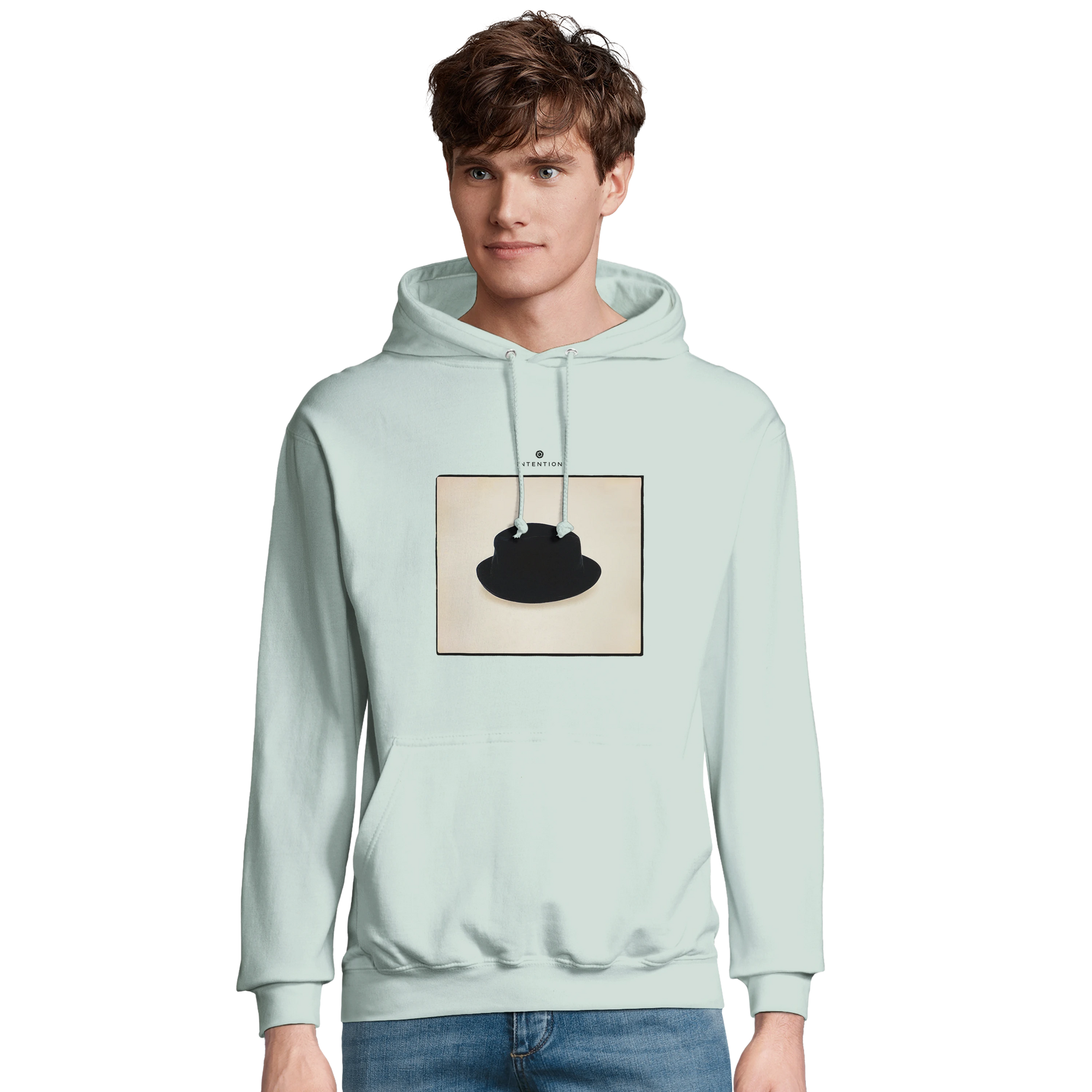 Freedom - "Hat On" Hoodie creamy green 3