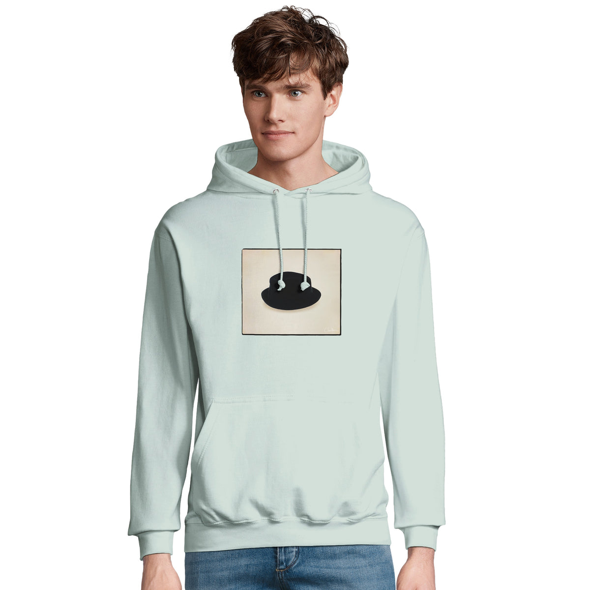 Freedom - "Hat On" Hoodie creamy green 4