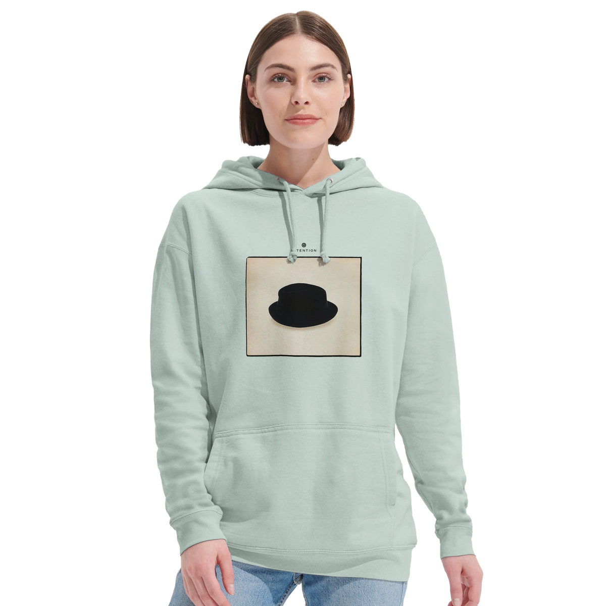 Freedom - "Hat On" Hoodie creamy green 5
