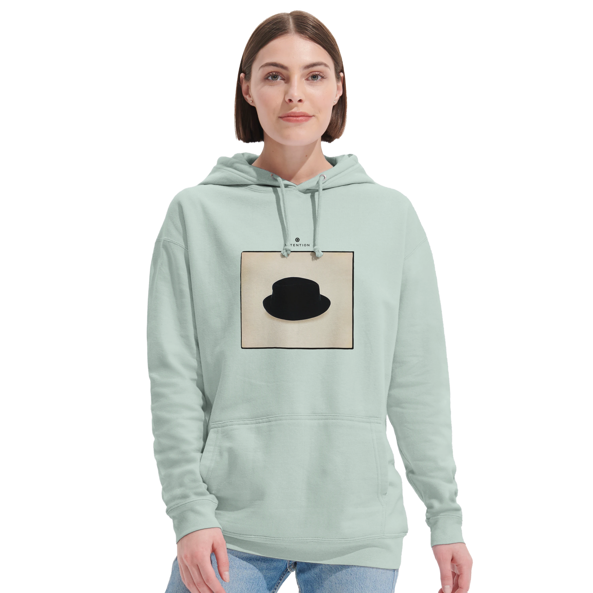 Freedom - "Hat On" Hoodie creamy green 5