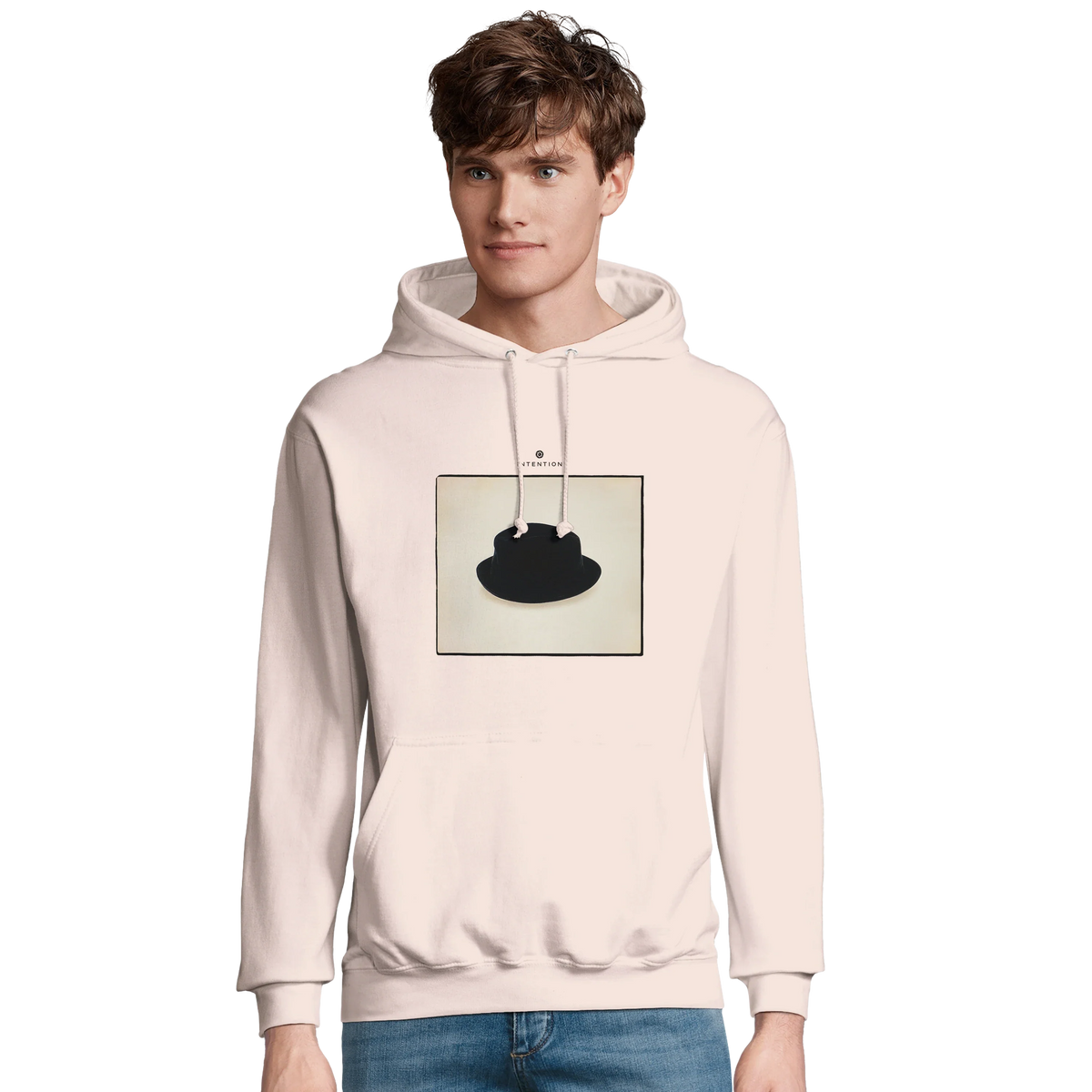 Freedom - "Hat On" Hoodie creamy pink 3