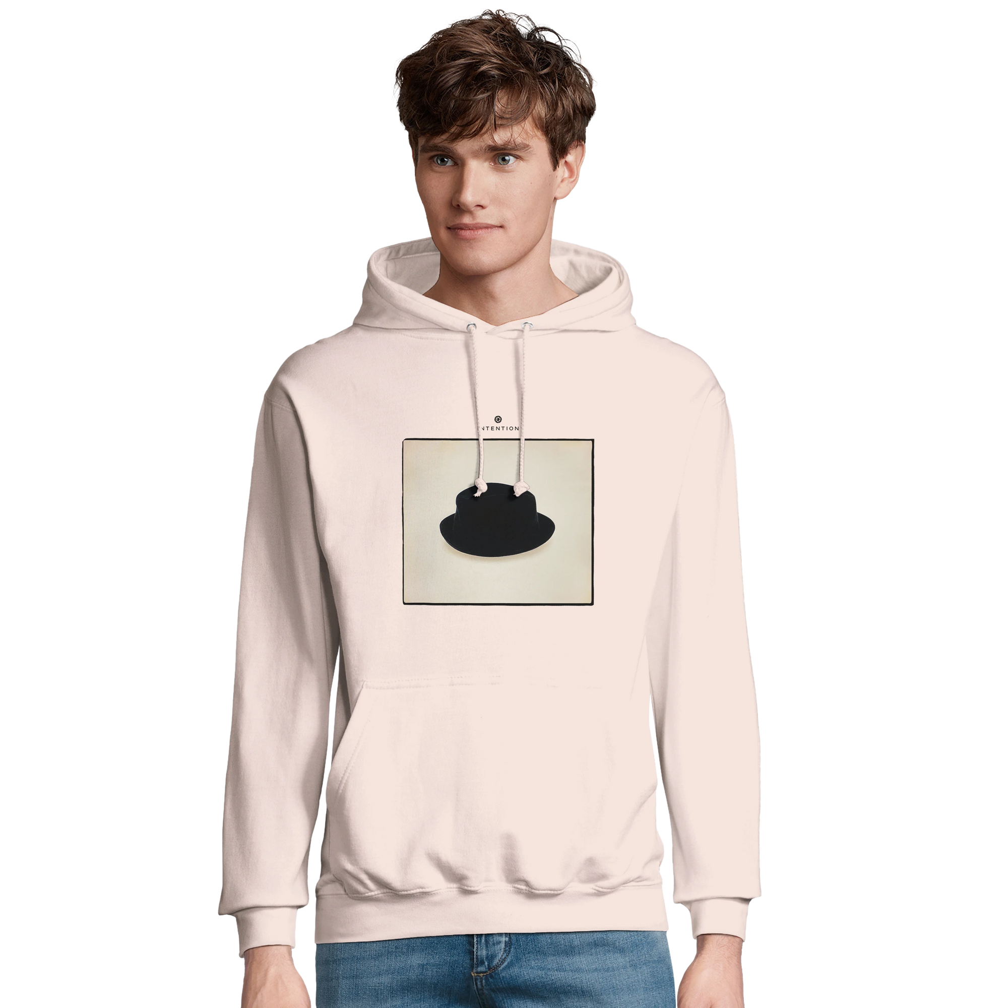 Freedom - "Hat On" Hoodie creamy pink 3