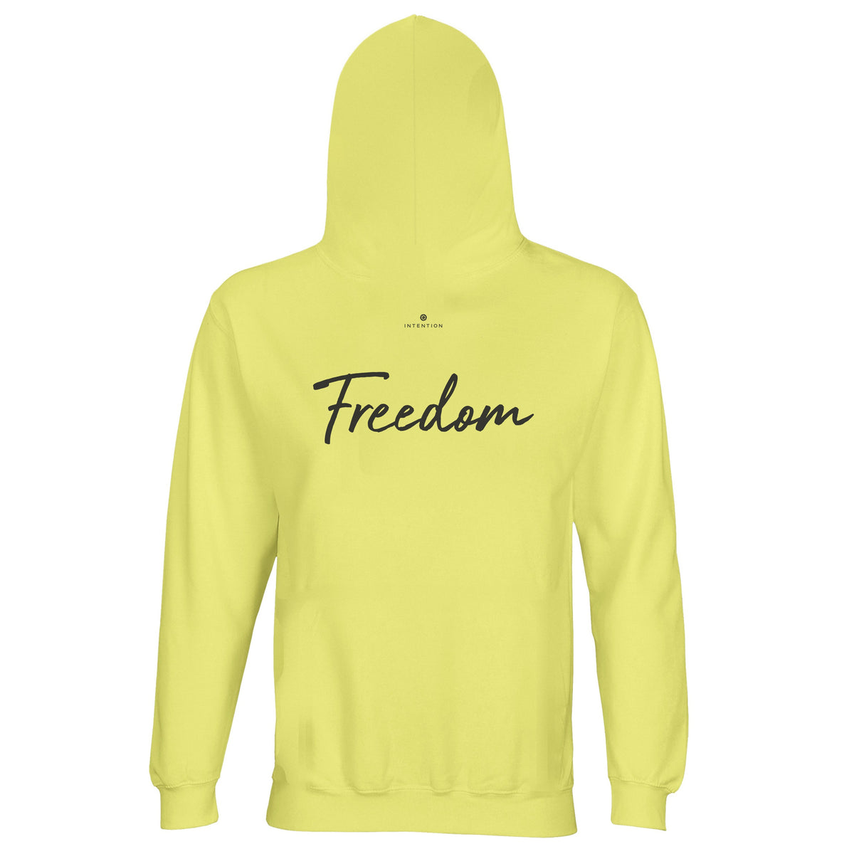 Freedom - "Hat On" Hoodie Light Yellow 3