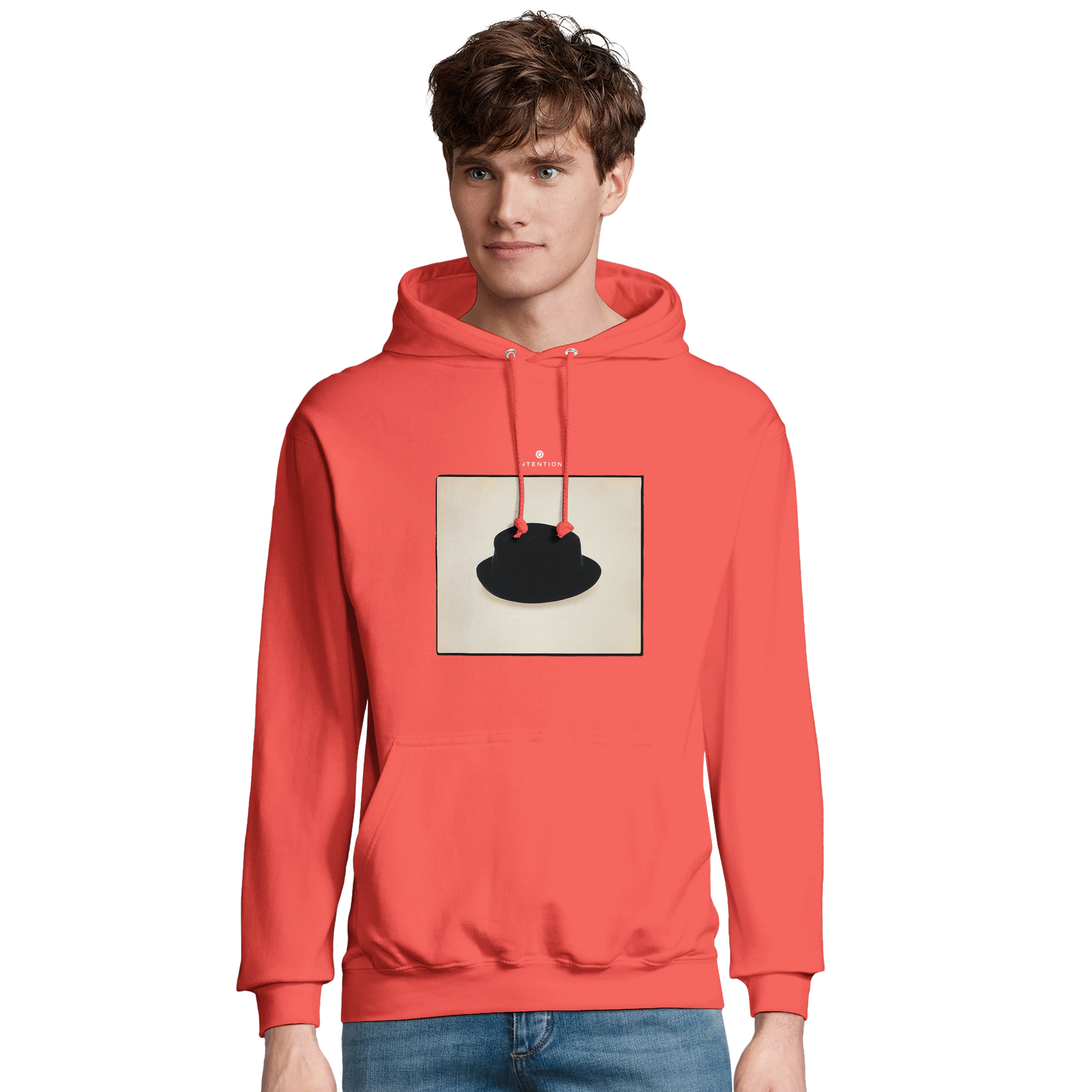 Freedom - "Hat On" Hoodie pop orange 3
